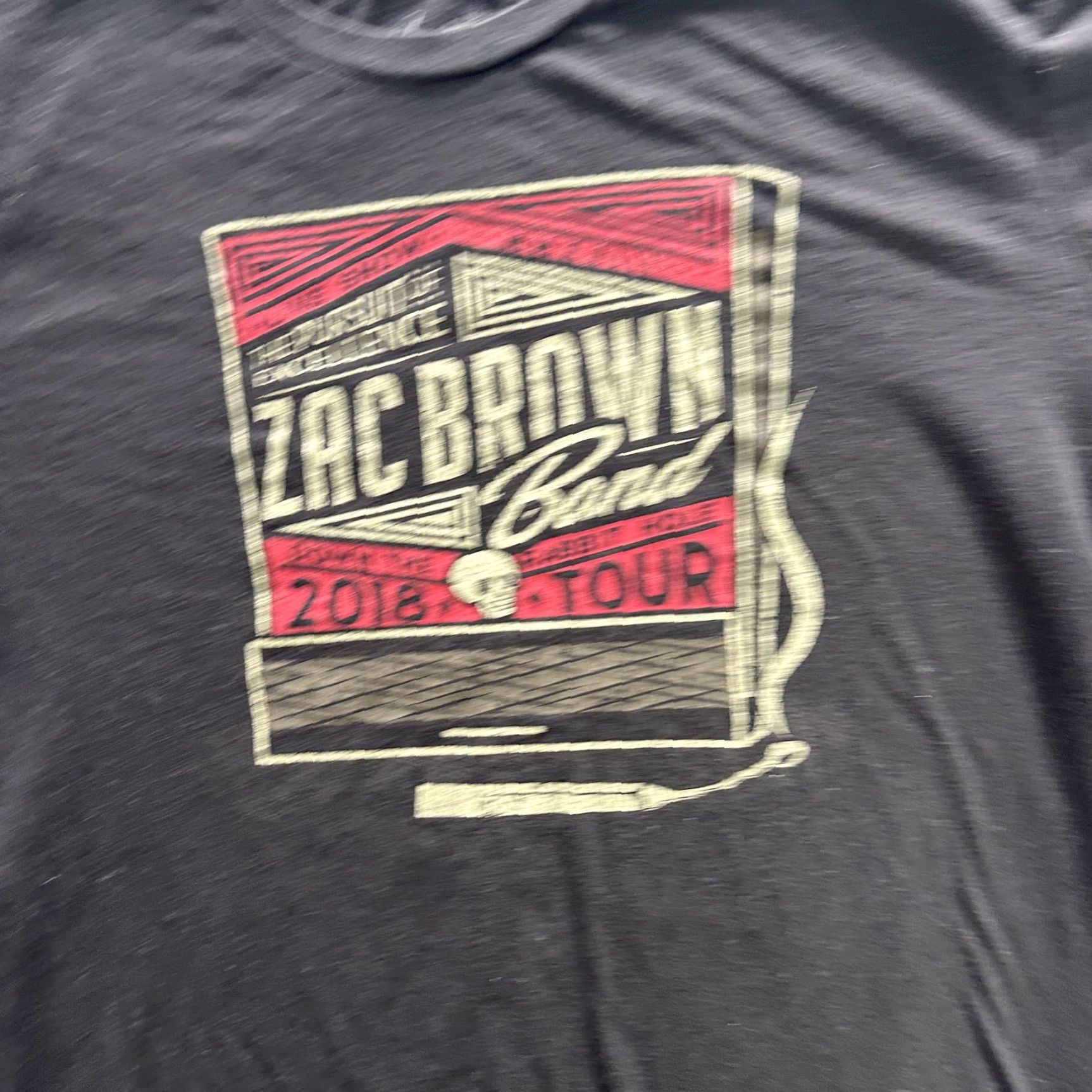 Vintage Zac Brown Band Shirt Mens XL Black 2018 Down The Rabbit Hole Tour Concert Tee Shirt Mens XL Black Graphic Print Zac Brown Band Tour 2018 Womens/Mens? Size US XL / EU 56 / 4 - 4 Thumbnail