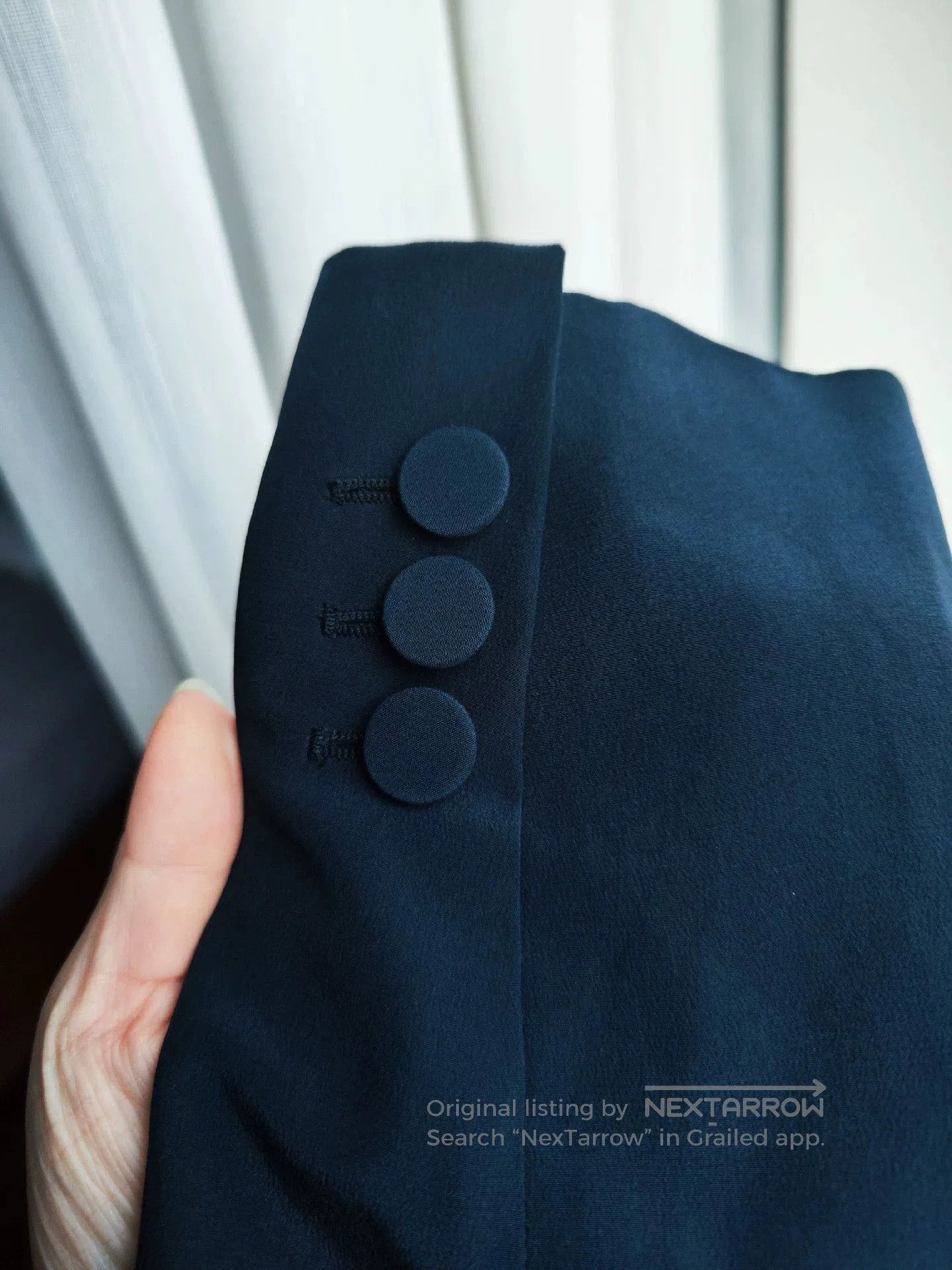 Fendi fendi women's dark blue silk blazer. Size US M / EU 48-50 / 2 - 8 Thumbnail