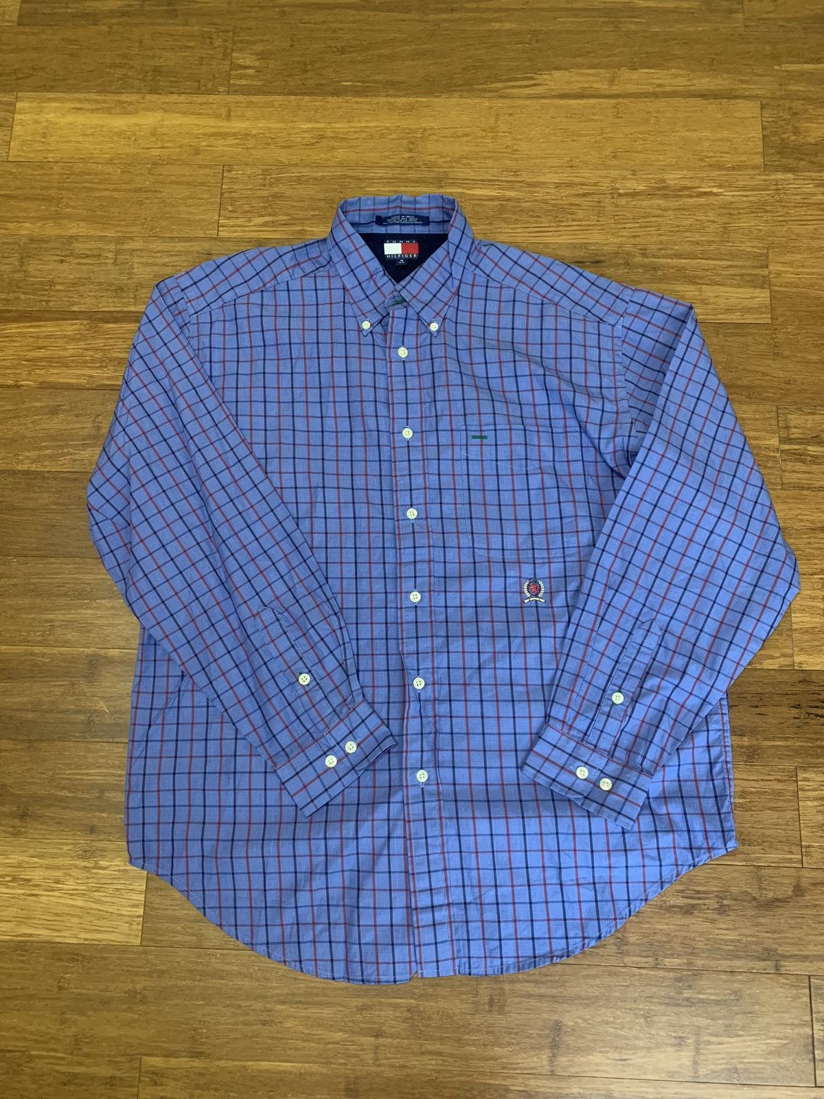 Tommy Hilfiger × Vintage Vintage Tommy Hilfiger Striped Button Up Shirt Size US M / EU 48-50 / 2 - 1 Thumbnail