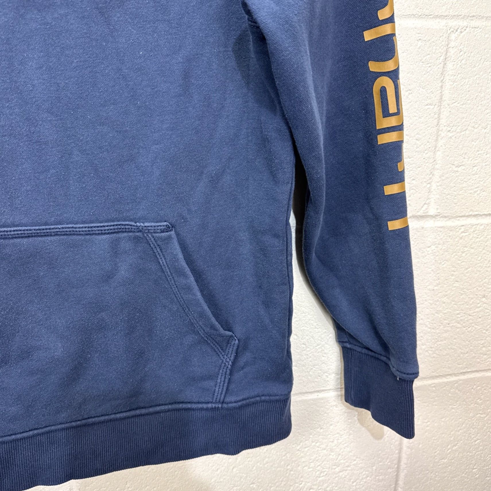 Carhartt Carhartt Women’s Hoodie Pullover Navy Blue Logo Fleece Medium Size M / US 6-8 / IT 42-44 - 7 Thumbnail