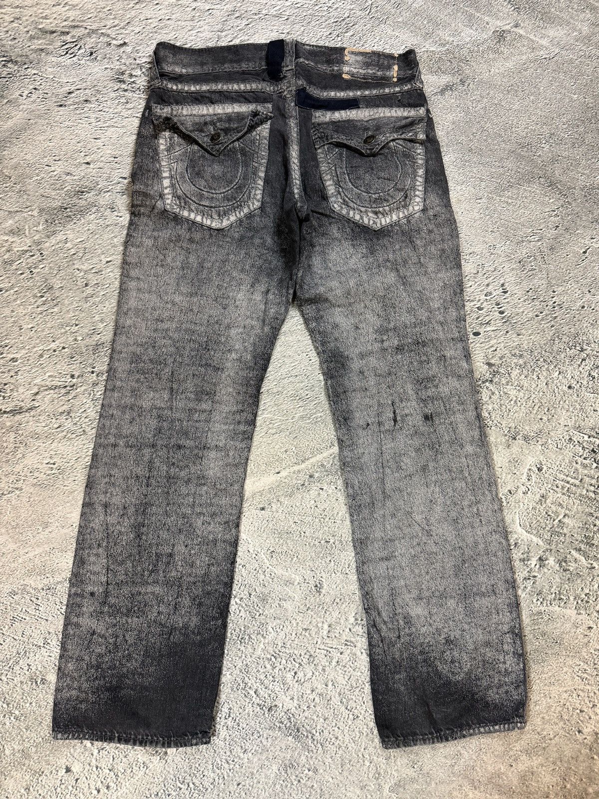 True Religion True Religion black dark grey black painted jeans Ricky Size US 34 / EU 50 - 1 Thumbnail