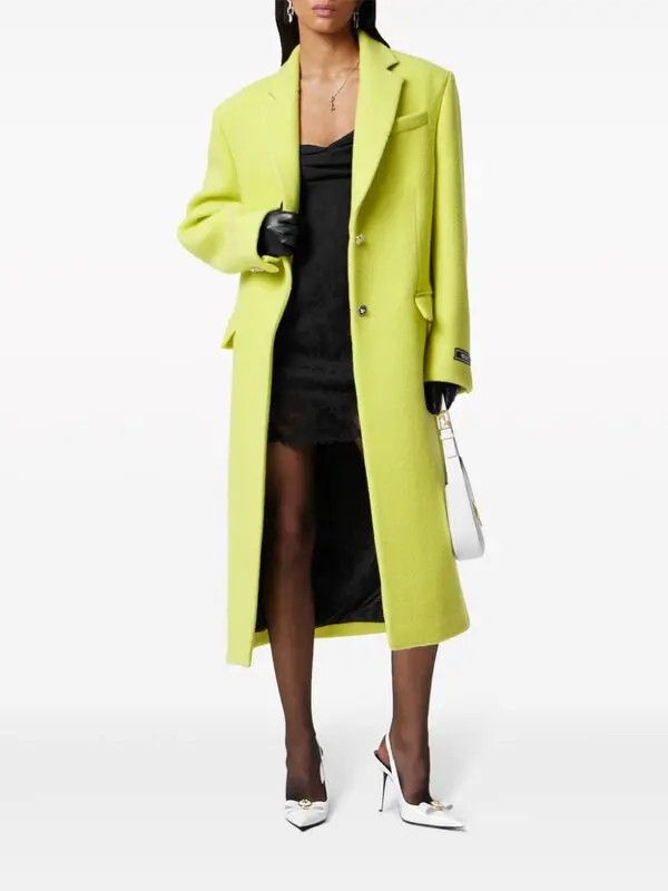 Versace o1y0226 Overcoat in Lime Green Size XS / US 0-2 / IT 36-38 - 3 Thumbnail