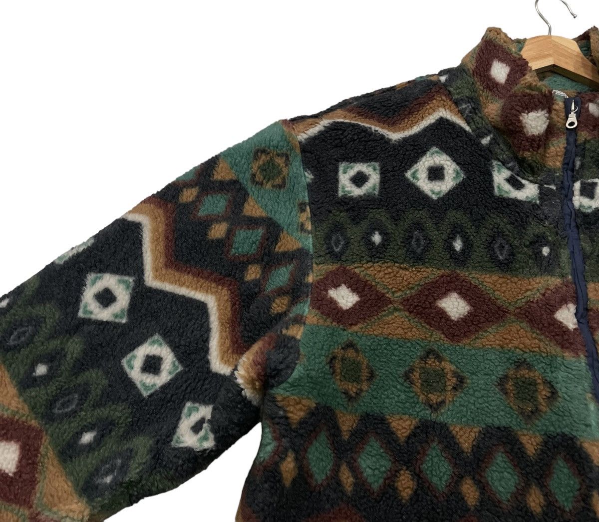 Native Vintage Capt. Cook Multicolour Navajo Fleece Jacket Size US XL / EU 56 / 4 - 5 Thumbnail