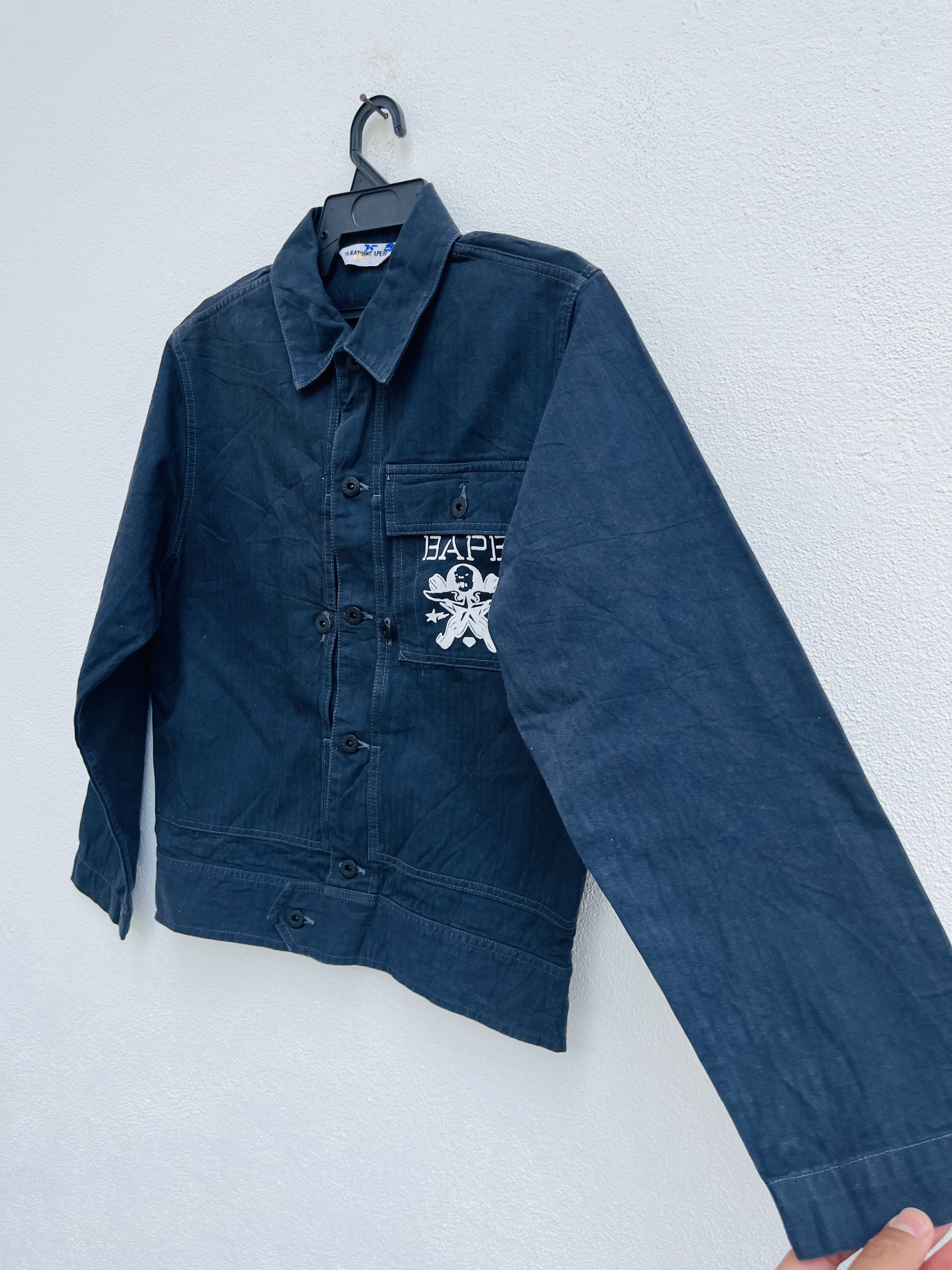 Bape Bape Black Haringbone Jacket Size US M / EU 48-50 / 2 - 5 Thumbnail