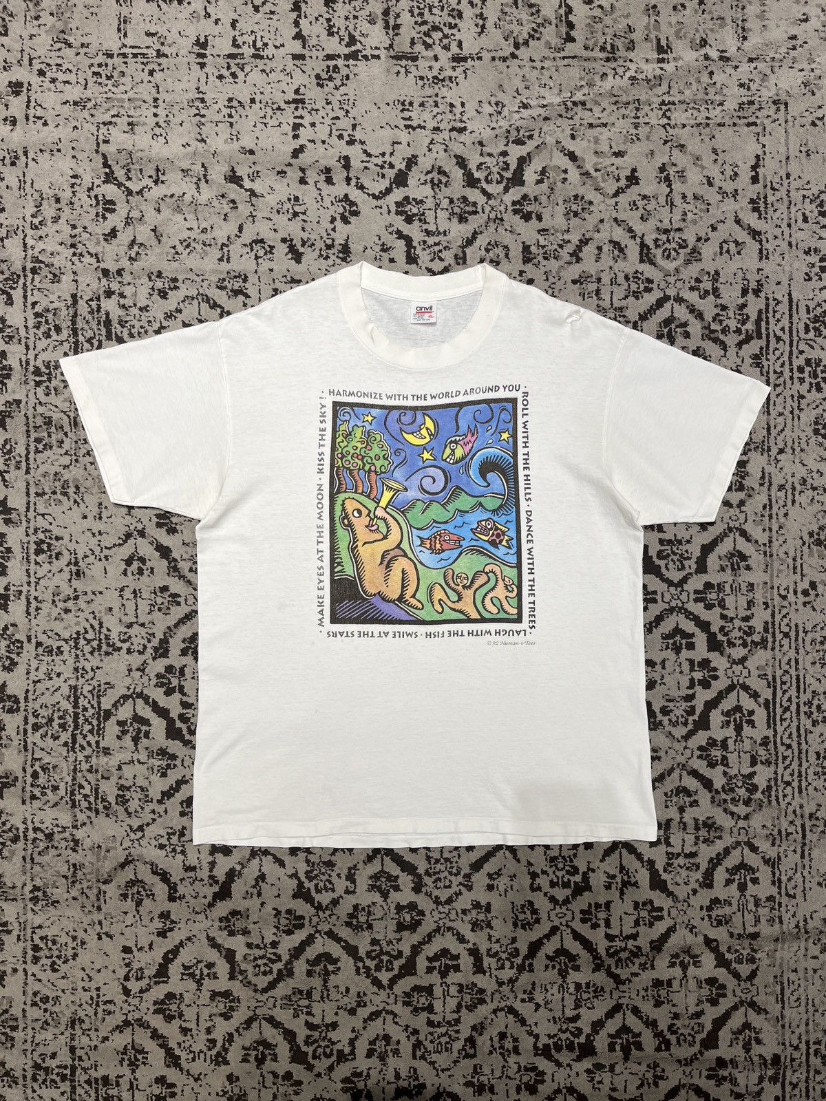 Vintage Vintage Human-I-Tees Size US XL / EU 56 / 4 - 2 Thumbnail