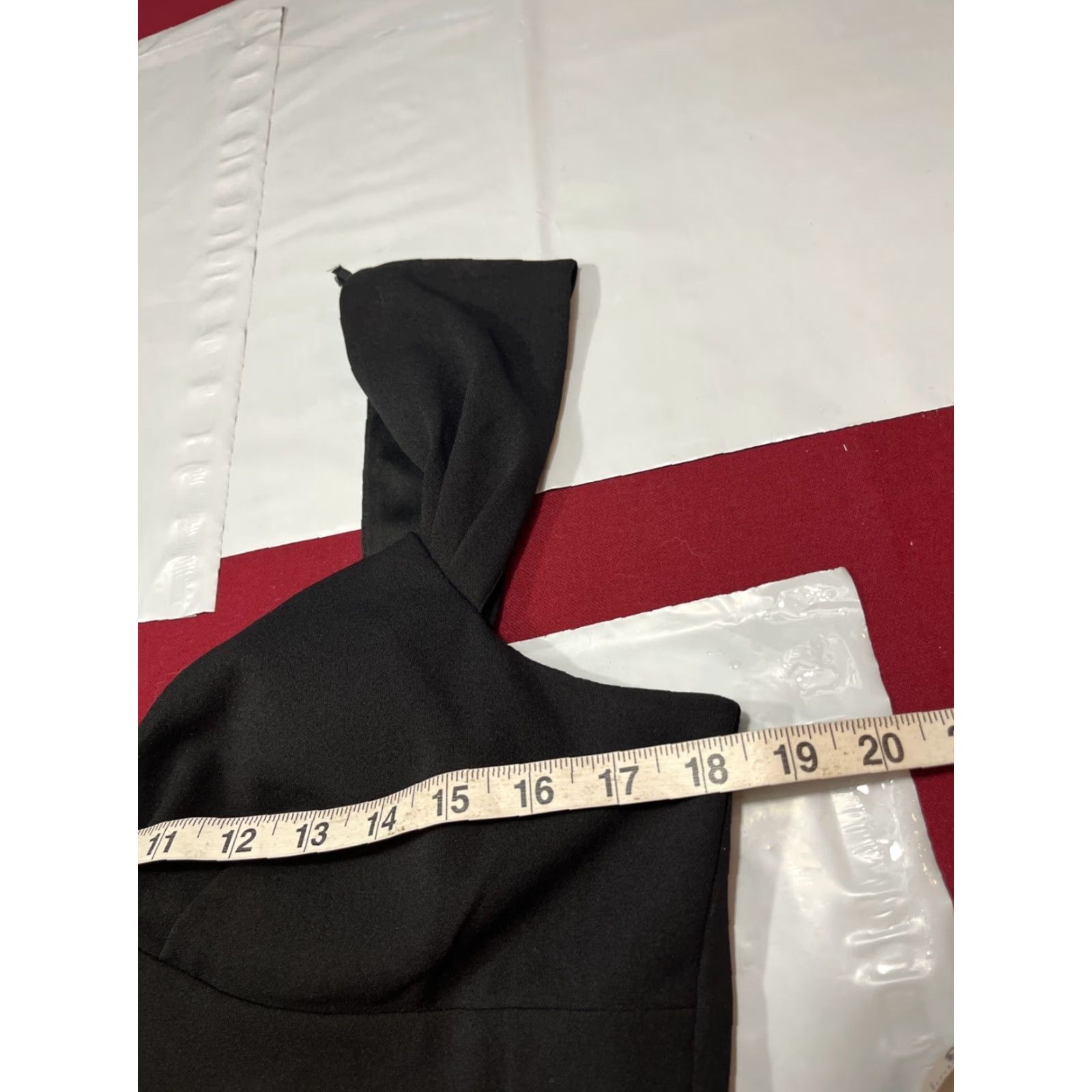 Vintage Premier Amour BLACK FORMAL DRESS Sleeveless SIZE 14 Padded Bra Shoulder Straps Size XL / US 12-14 / IT 48-50 - 7 Thumbnail