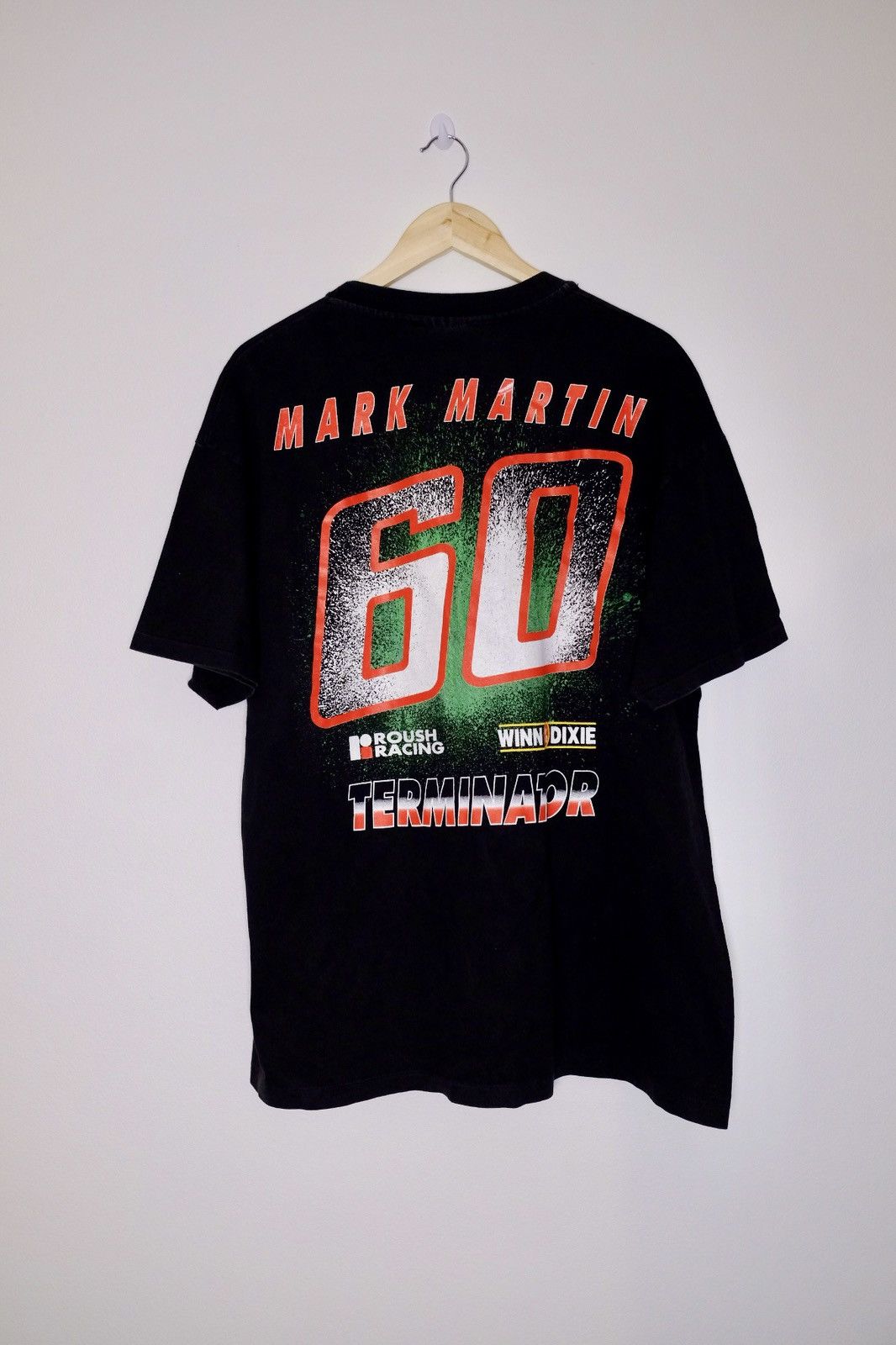 Hanes × NASCAR × Vintage Vintage 1990s NASCAR Mark Martin Terminator Graphic tee Size US XL / EU 56 / 4 - 2 Thumbnail