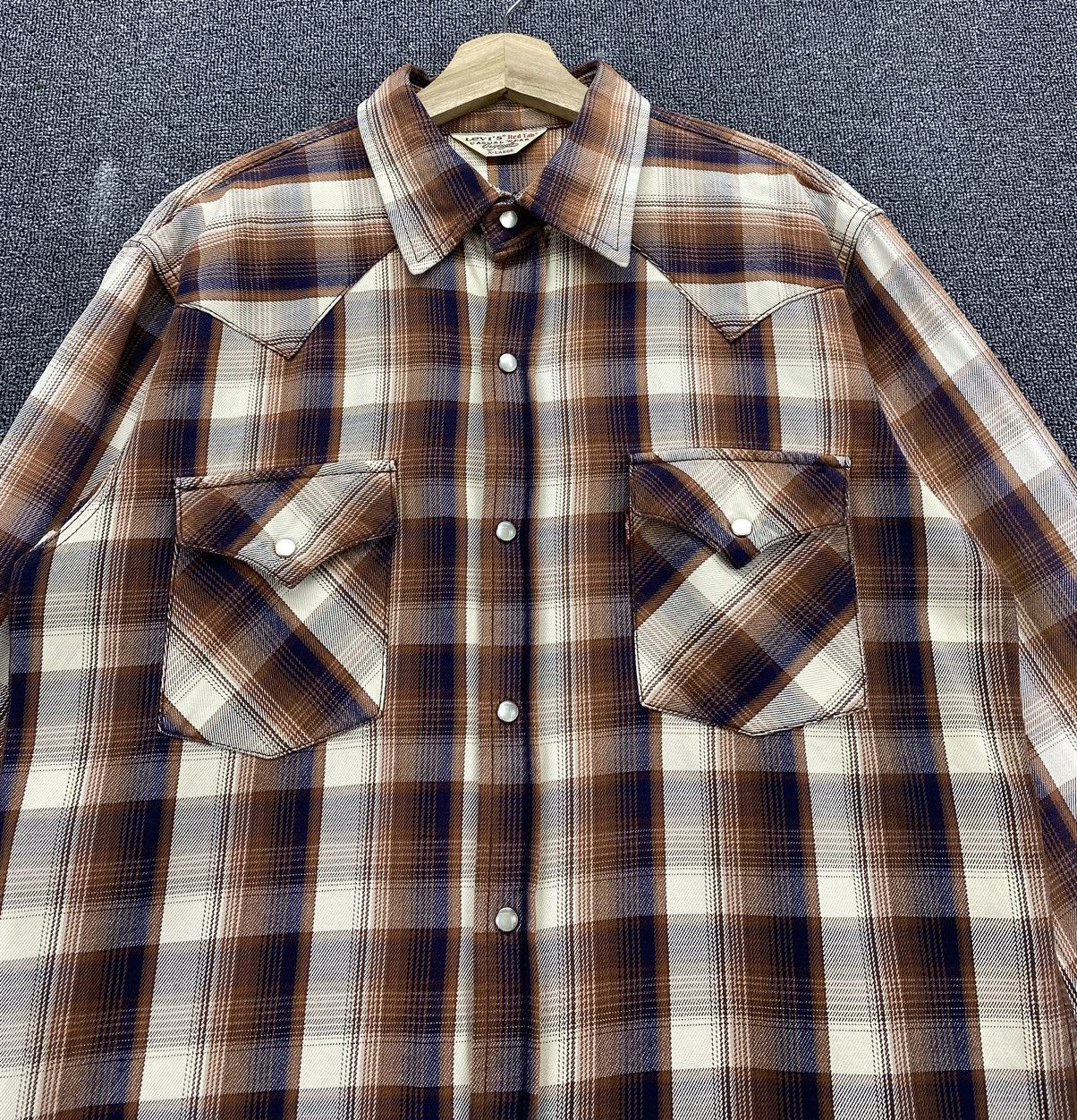 Levi's Vintage Levis Red Tab’s Classic Shadow Plaids Flannel Size XL / US 12-14 / IT 48-50 - 5 Thumbnail