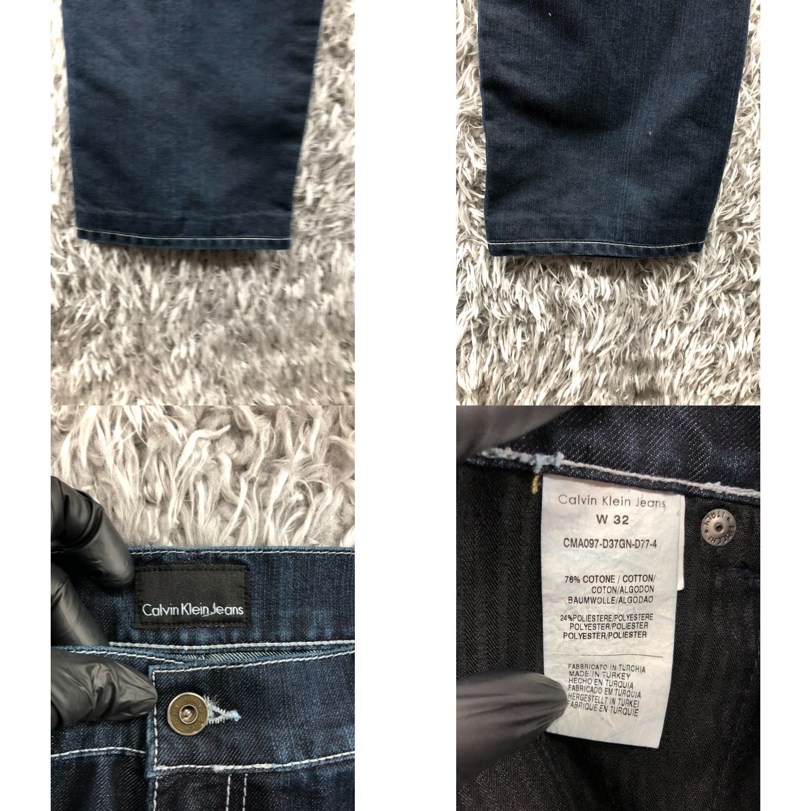 Calvin Klein Calvin Klein Jeans Mens Size 32 Mid Rise Straight Blue Dark Wash Size US 32 / EU 48 - 8 Thumbnail