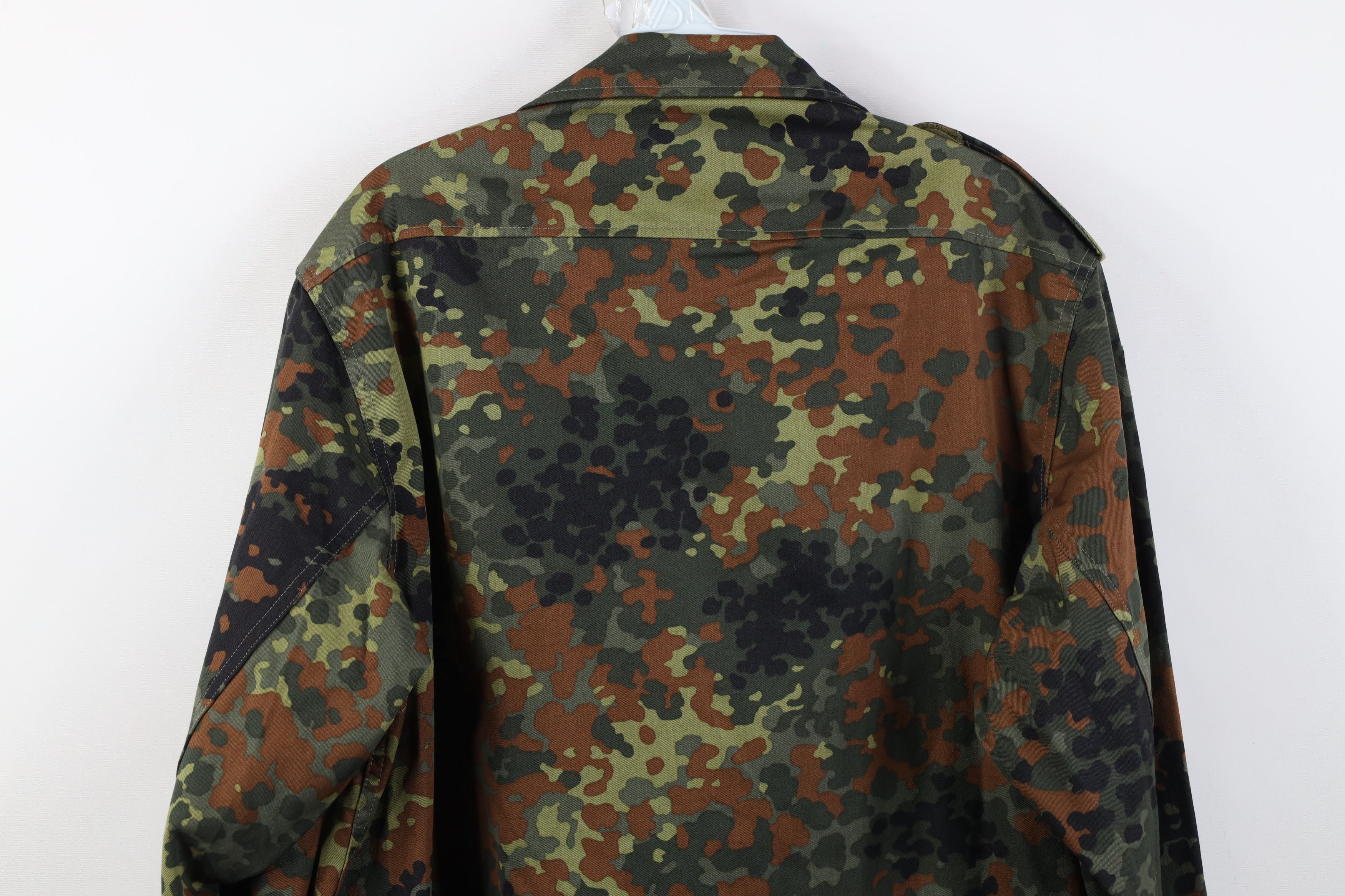Vintage Vintage 90s German Military Camouflage Field Combat Jacket Size US L / EU 52-54 / 3 - 15 Thumbnail