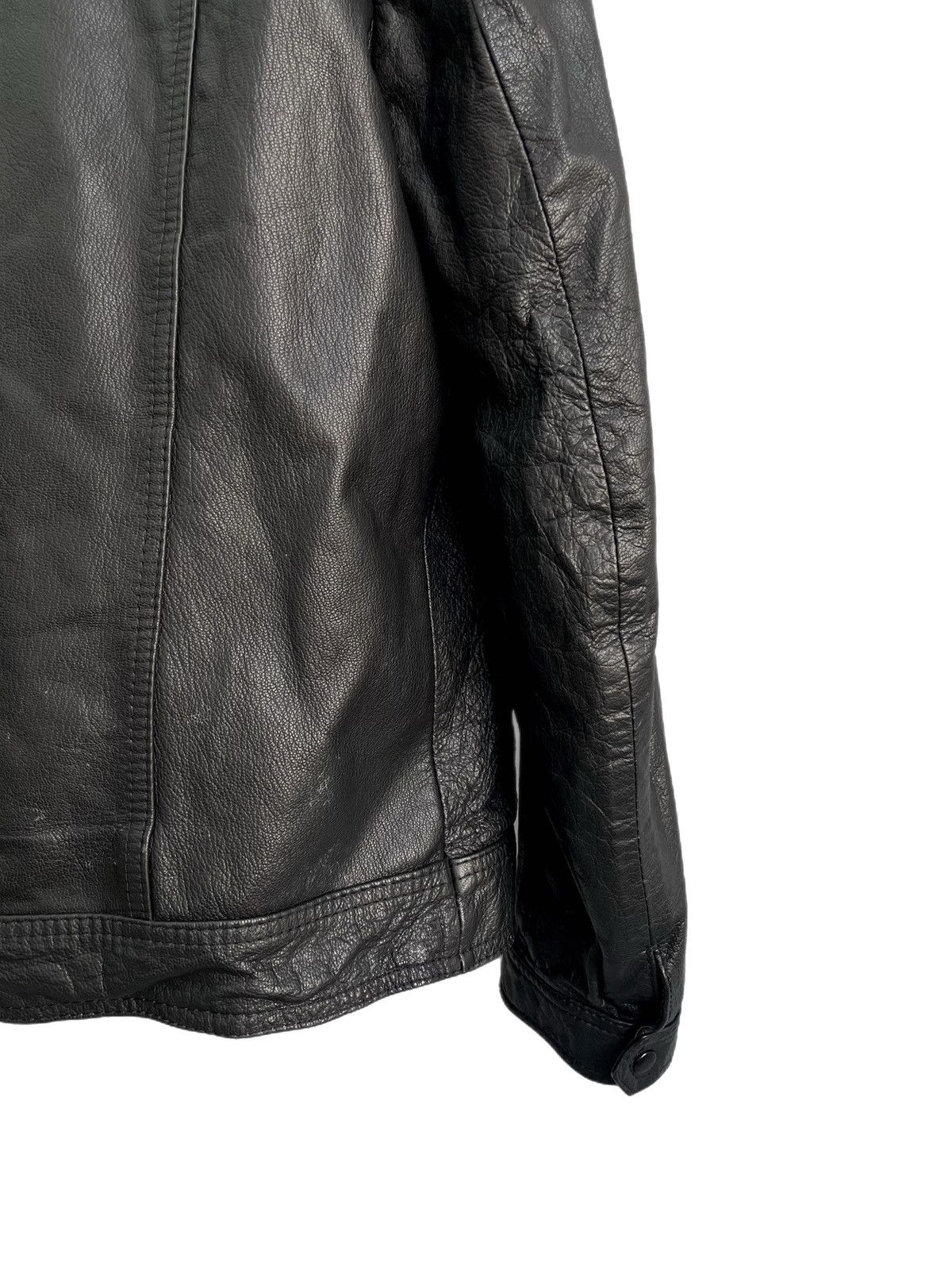 Diesel Vintage POLICE button up japanese leather jacket 90s Size US L / EU 52-54 / 3 - 10 Thumbnail