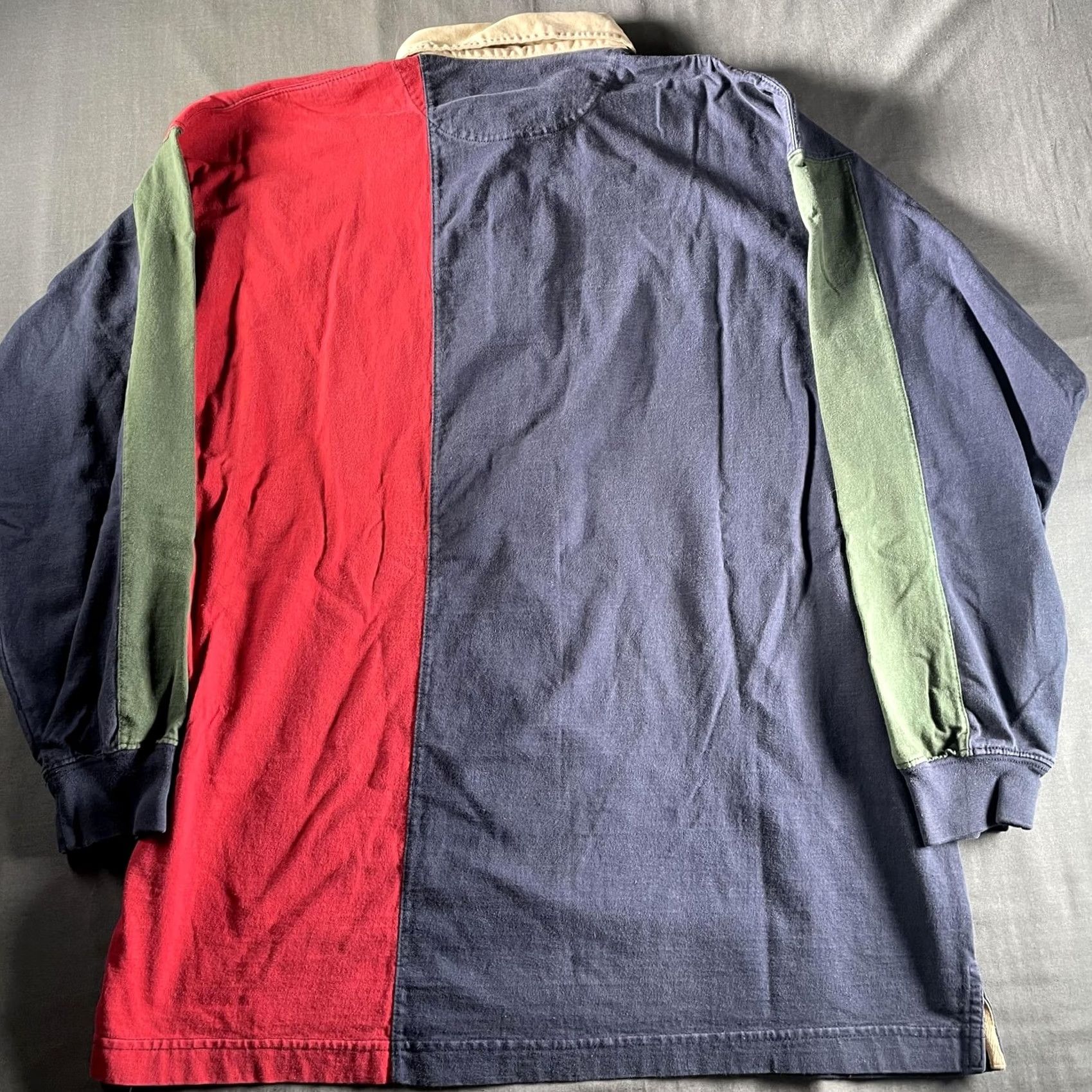 Chaps Chaps Ralph Lauren Polo Shirt Mens XL Multicolor Colorblock Rugby Crest Logo Shirt Size US XL / EU 56 / 4 - 6 Thumbnail