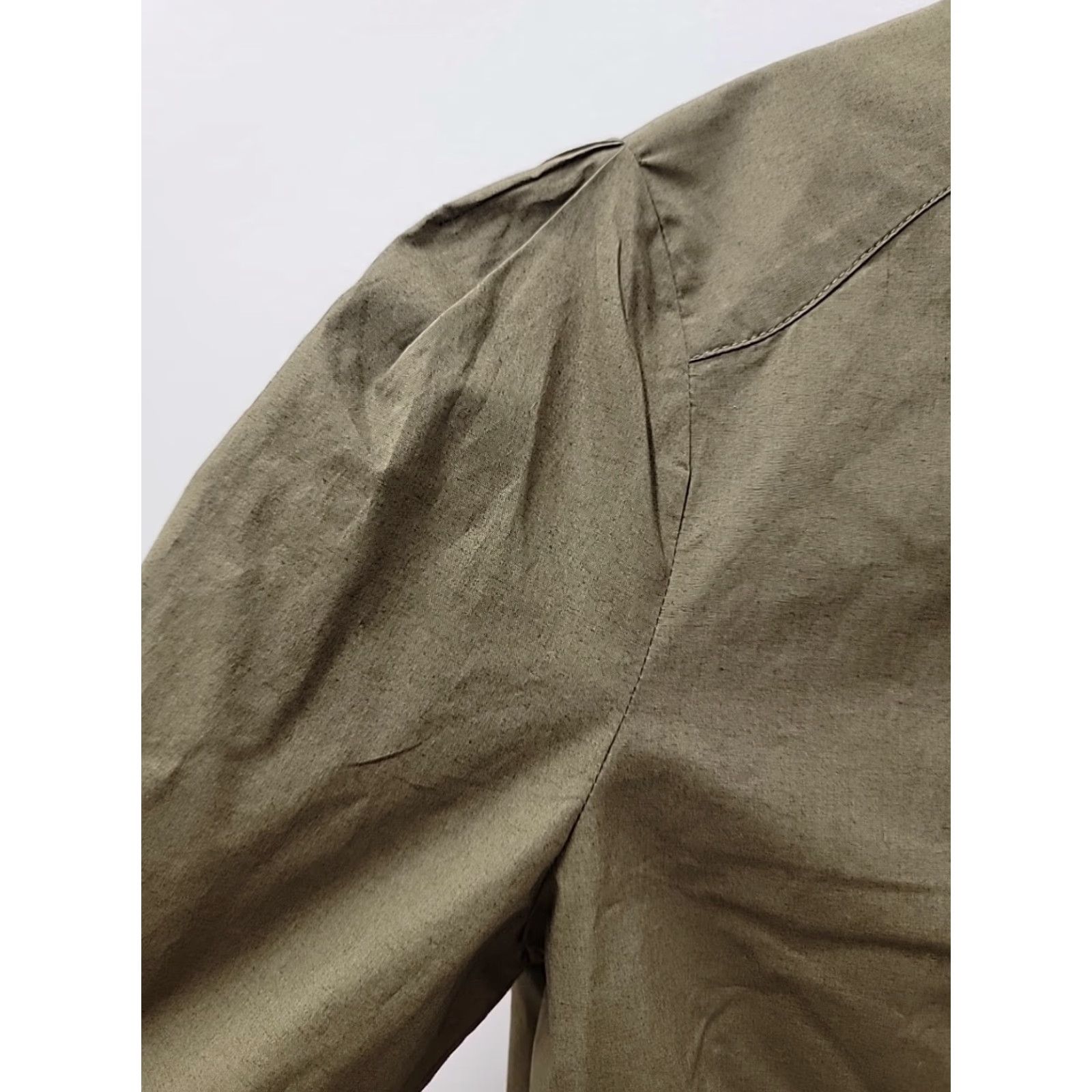 McQ Alexander McQueen McQ ALEXANDER McQUEEN BUTTON-DOWN COLLARED TOP SHIRT Green SIZE 40 Size S / US 4 / IT 40 - 3 Thumbnail