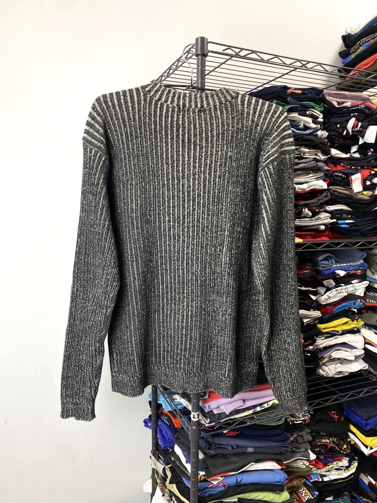 Vintage Y2K Vintage Striped Diesel Style Japanese Knit Sweater Size US L / EU 52-54 / 3 - 8 Thumbnail