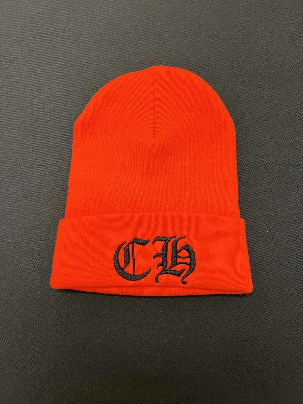 Chrome Hearts Chrome Hearts Orange Knit Logo Beanie Cap Hat Size ONE SIZE - 3 Thumbnail