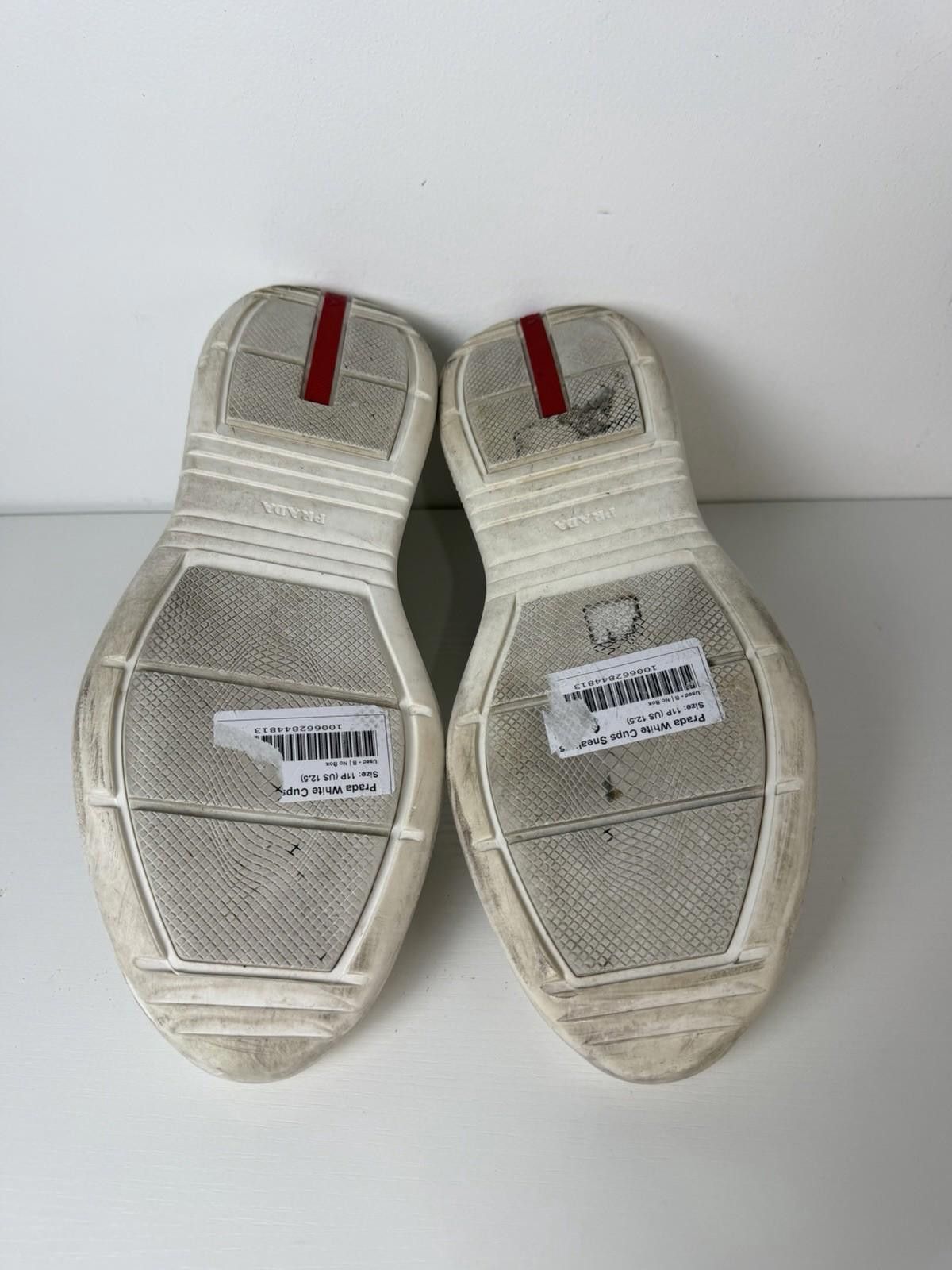 Prada Prada Americas Cup Sneakers White Grey Patent US 11 Italy Size US 11 / EU 44 - 7 Thumbnail