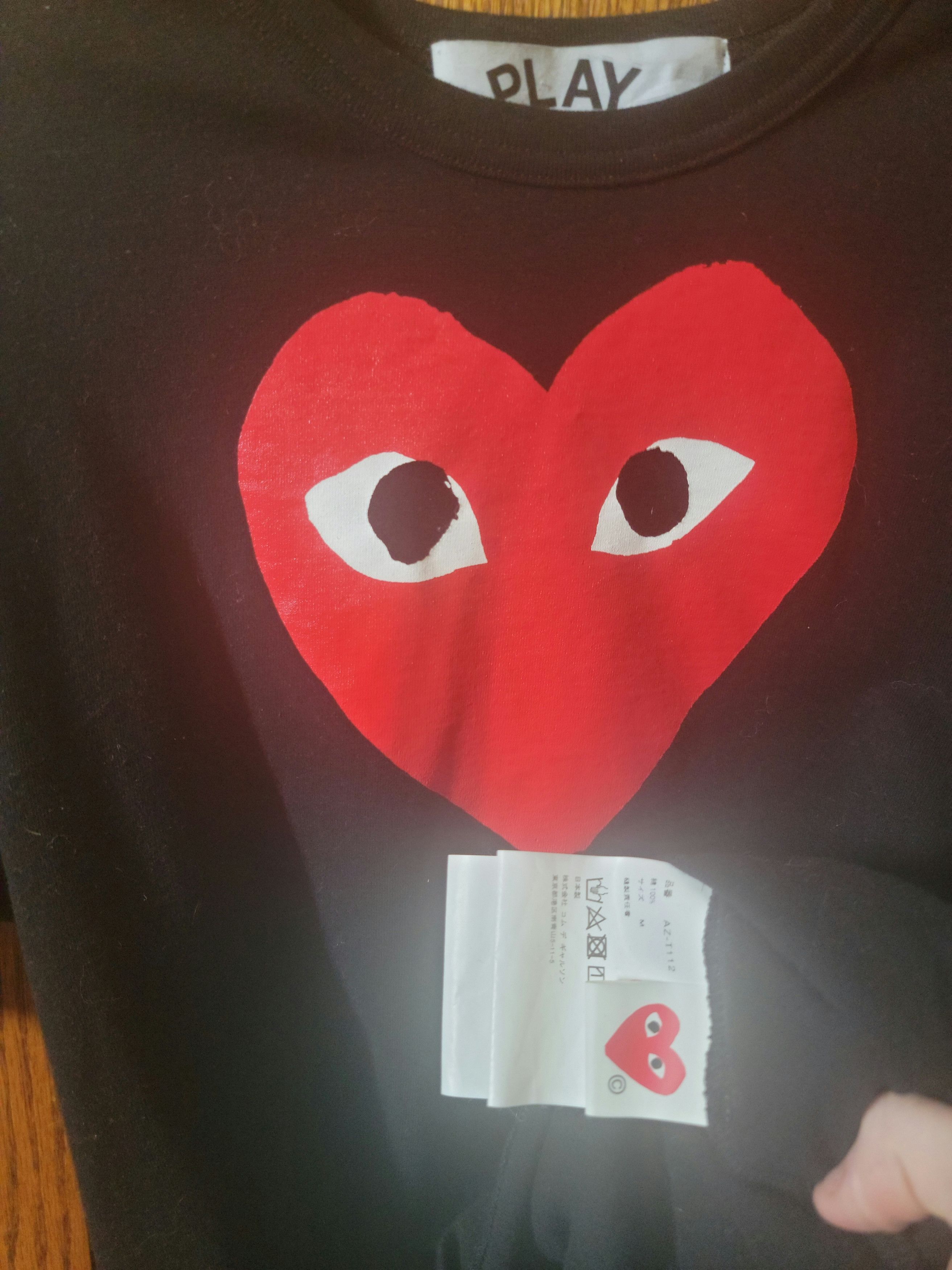 Comme des Garcons × Comme des Garcons PLAY CDG PLAY bold heart Size US M / EU 48-50 / 2 - 2 Thumbnail