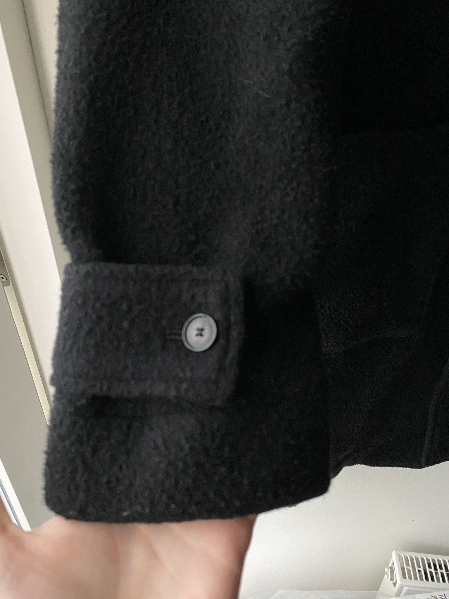Our Legacy $875 - 50/L - Brushed Wool Coat - Black Size US L / EU 52-54 / 3 - 8 Thumbnail