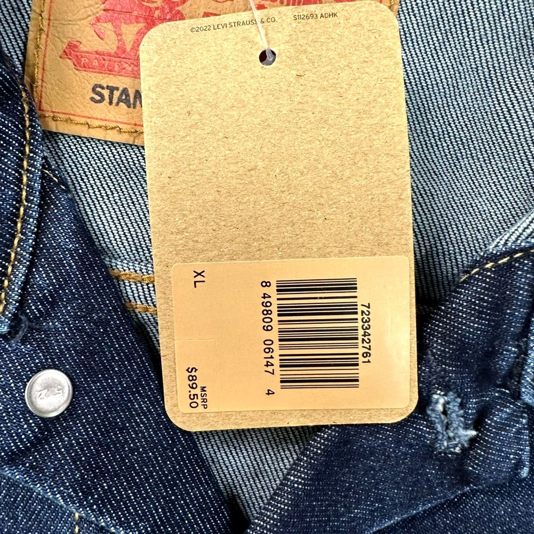 Levi's Levi's Denim Trucker Jacket Men XL Blue Jeans jacket Regular Fit Size US 36 / EU 52 - 3 Thumbnail