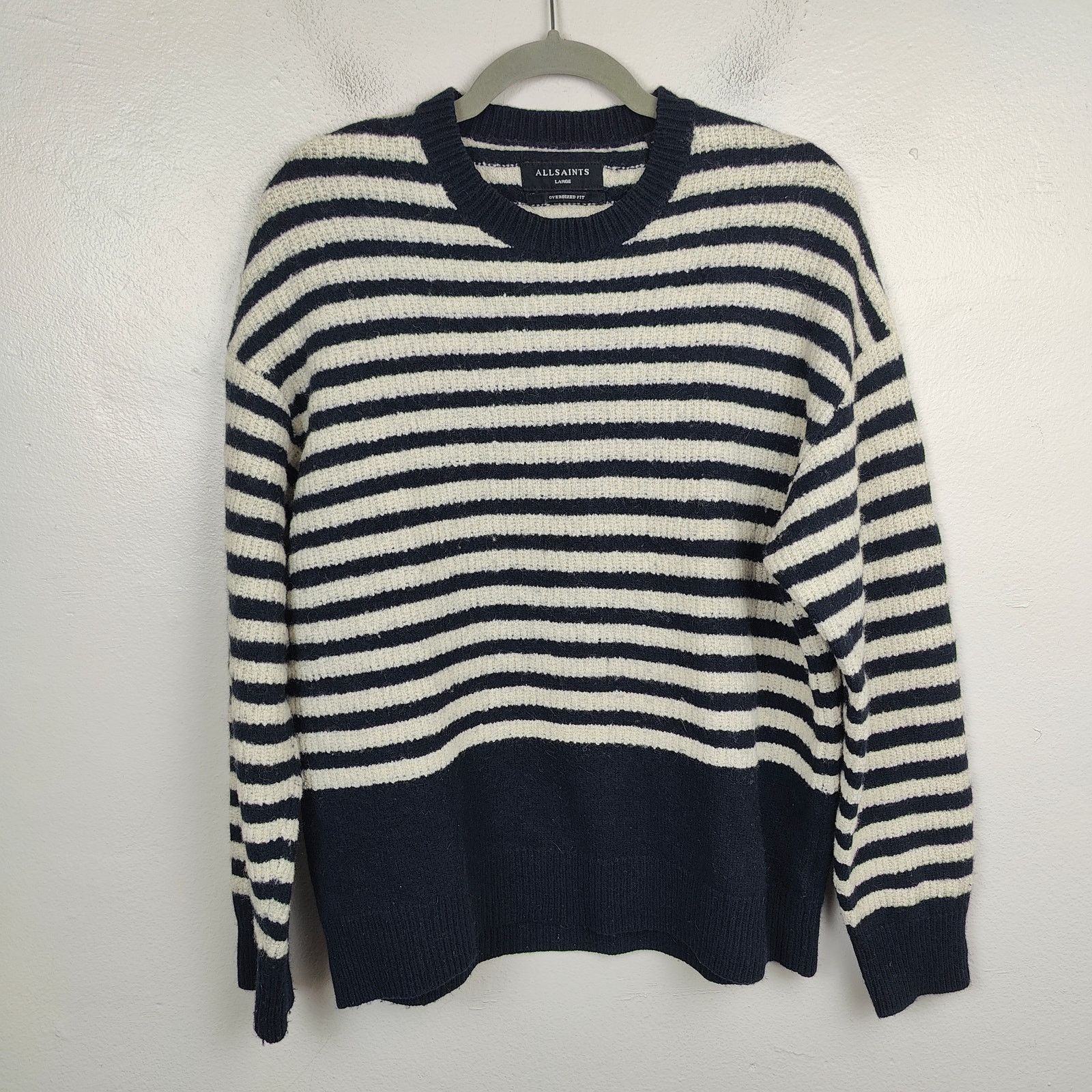 Allsaints AllSaints Keet Crew Sweater Womens Large Wool Blend Size L / US 10 / IT 46 - 1 Thumbnail