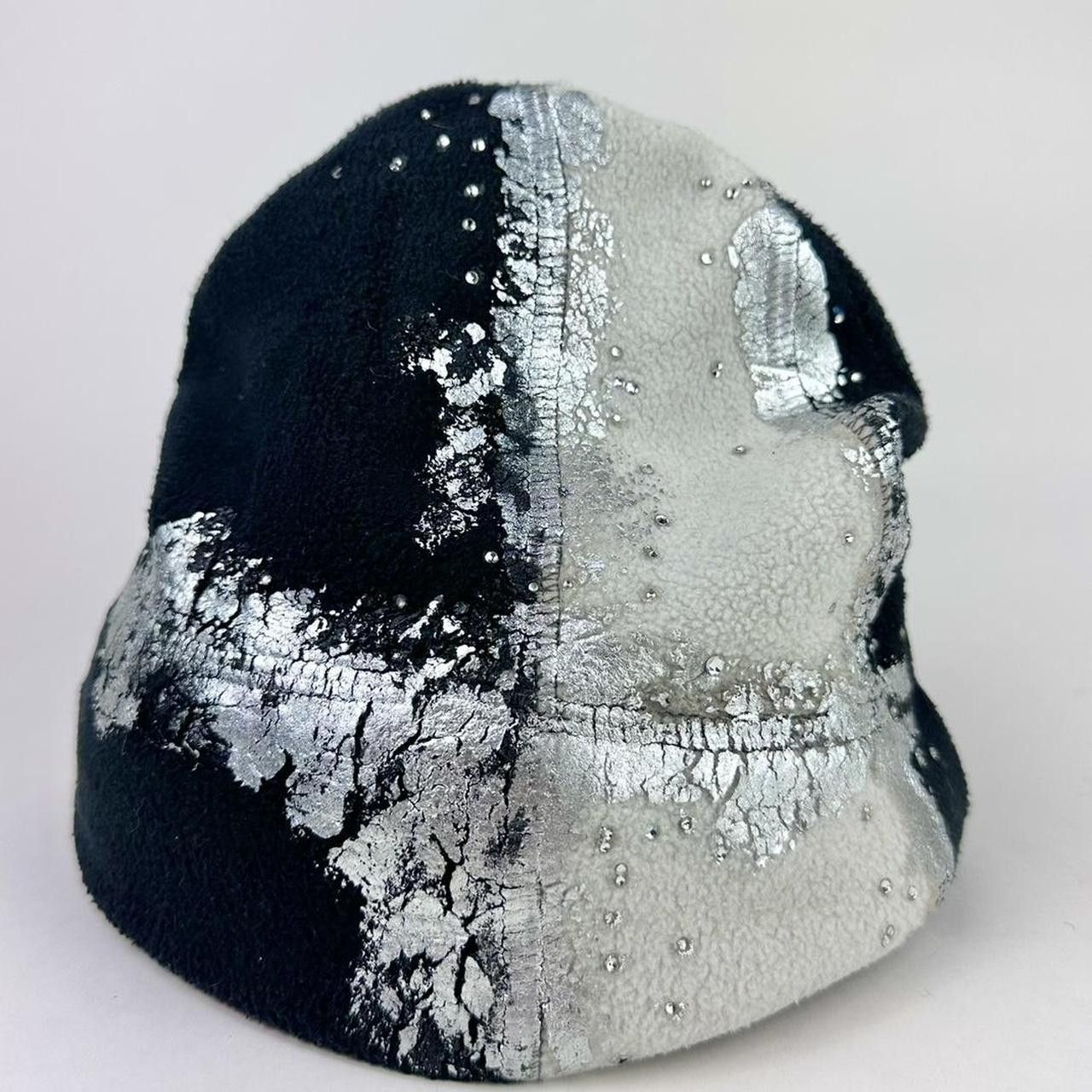 Other ASTROBOI* Black & White Fleece Rhinestone Winter Beanie Size ONE SIZE - 3 Thumbnail