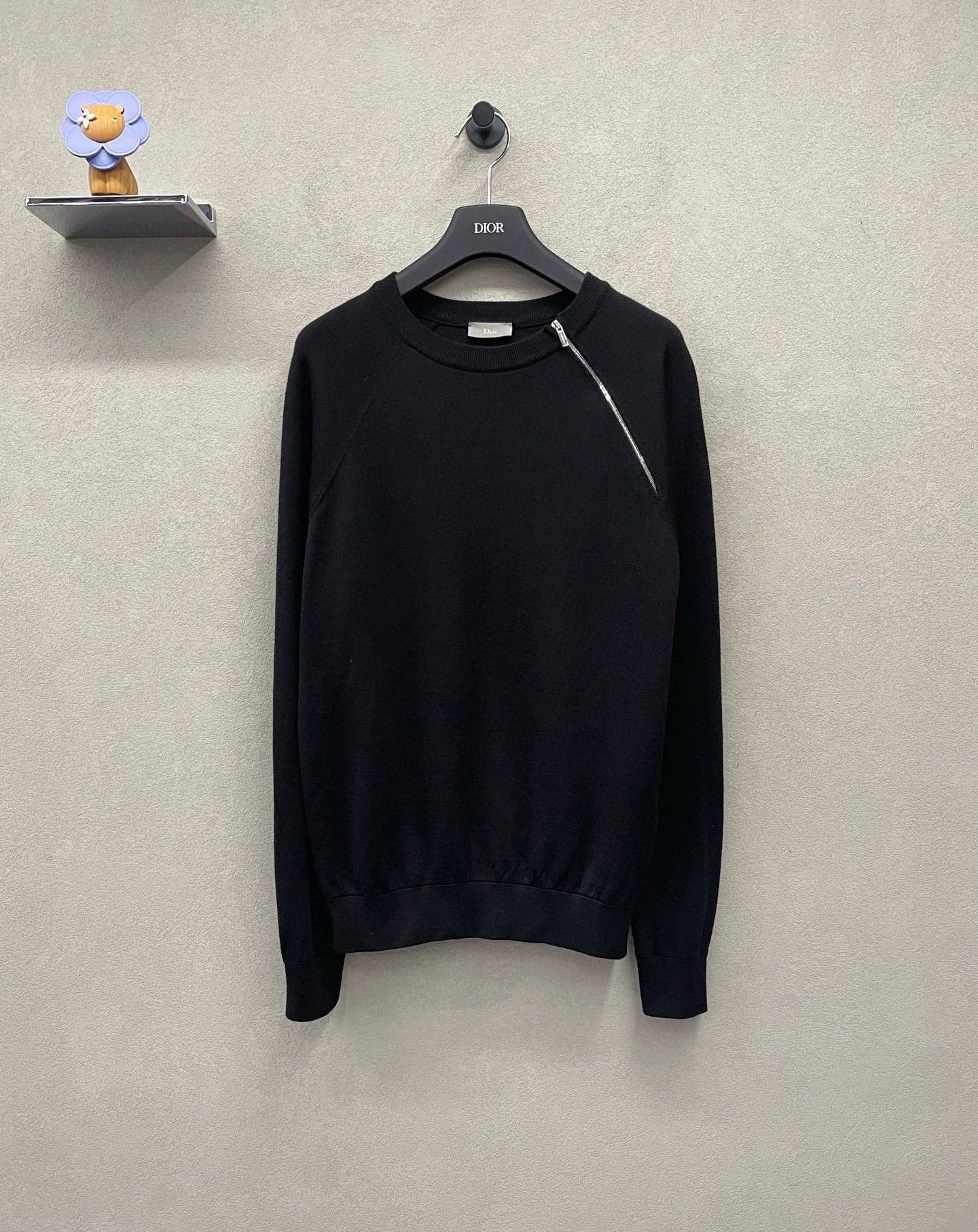 Dior black irregular zip sweatshirt by dior Size US S / EU 44-46 / 1 - 1 Thumbnail