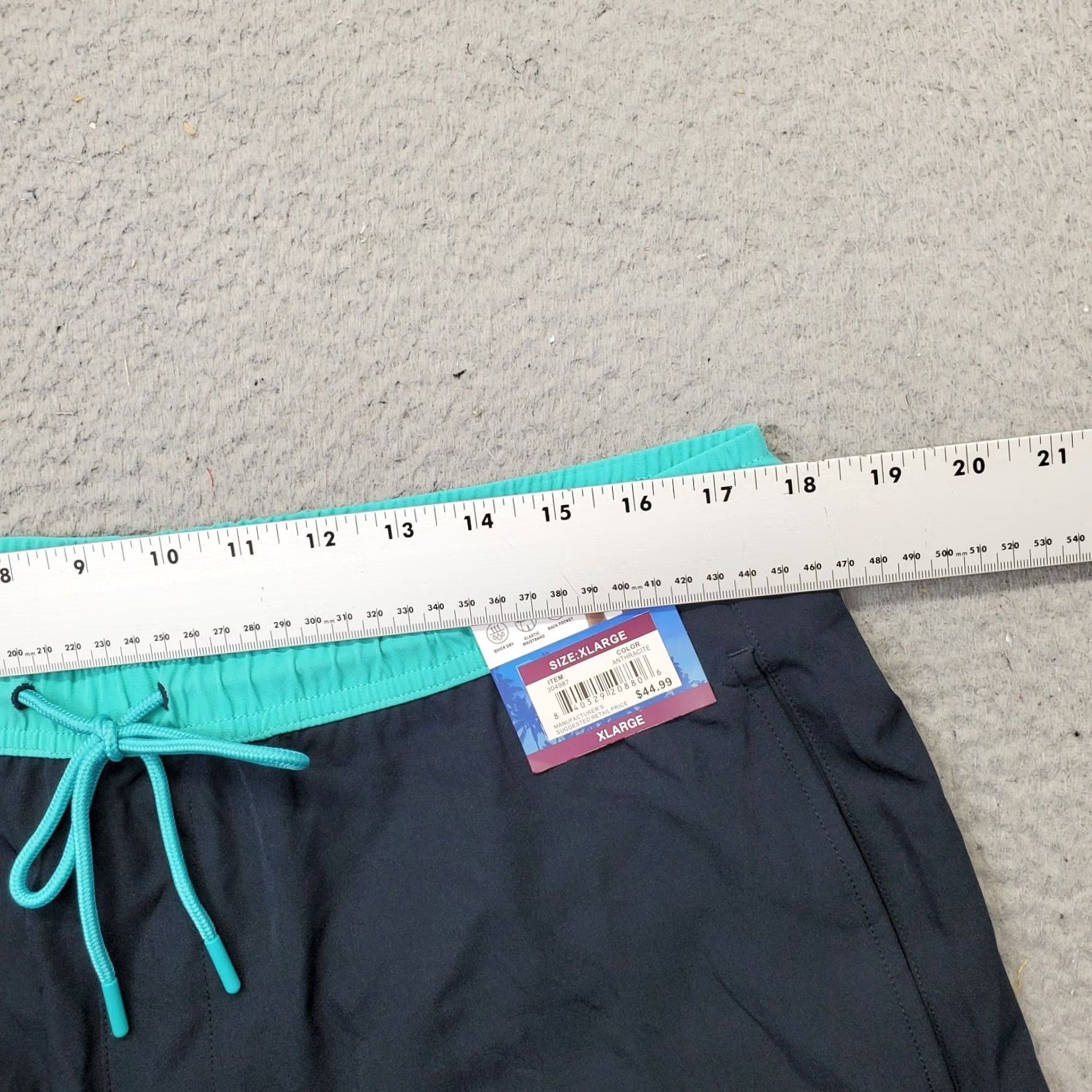 Vintage Reel Life Branson Swim Trunks Mens XL Multi Lined Quick Dry Elastic Waistband Size US 36 / EU 52 - 3 Thumbnail
