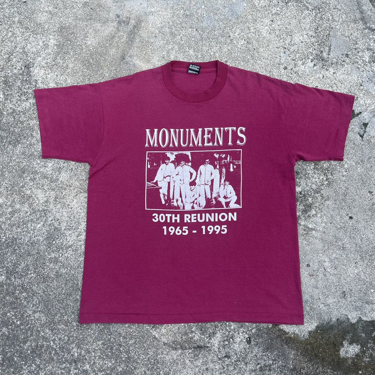 Band Tees × Vintage 🔥Trash🔥Vintage 90s Monuments Pillars Of Sound Promo Tee Size US XL / EU 56 / 4 - 1 Thumbnail