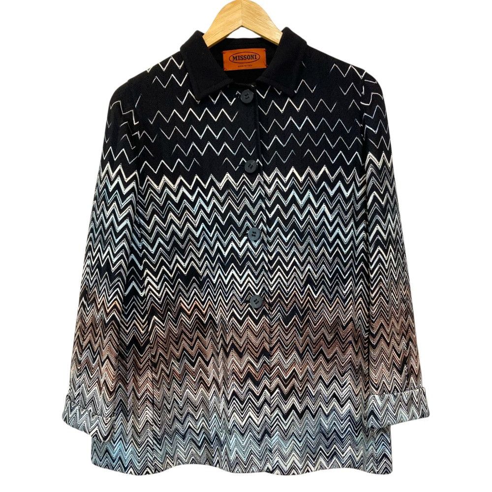 Missoni Missoni Missoni Chevron Reversible Knit Jacket Textile Outerwear DUTY FREE for USA Size ONE SIZE - 1 Thumbnail