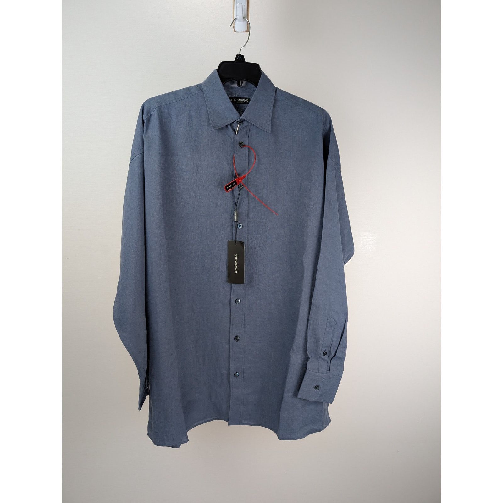 Dolce & Gabbana o1rshd1 CC20 Button up Shirt in Blue Size US M / EU 48-50 / 2 - 1 Thumbnail