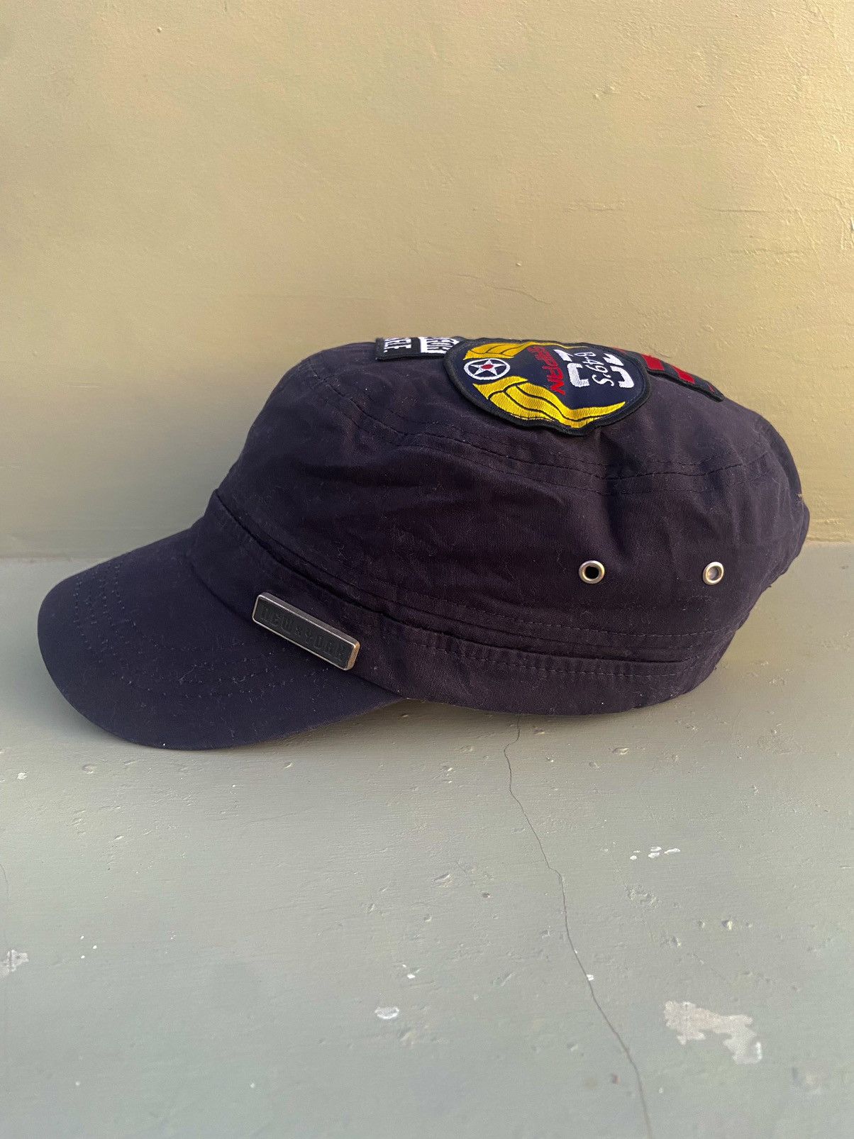 If Six Was Nine 2000s it street patrol hat with lots of embroidered emblems Size ONE SIZE - 5 Thumbnail
