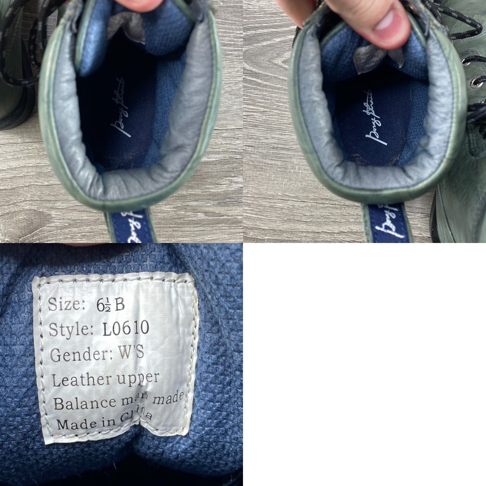 Justin Boots Justin Womens 6.5B Boots Cowboy Kiltie Lace Up Lacer Green Leather George Strait - J Flex Size US 7 / IT 37 - 8 Thumbnail