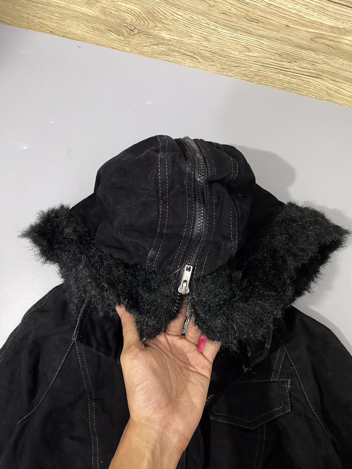 Japanese Brand 💥Rare💥Algonquins Fur Faux Jacket Size US M / EU 48-50 / 2 - 8 Thumbnail