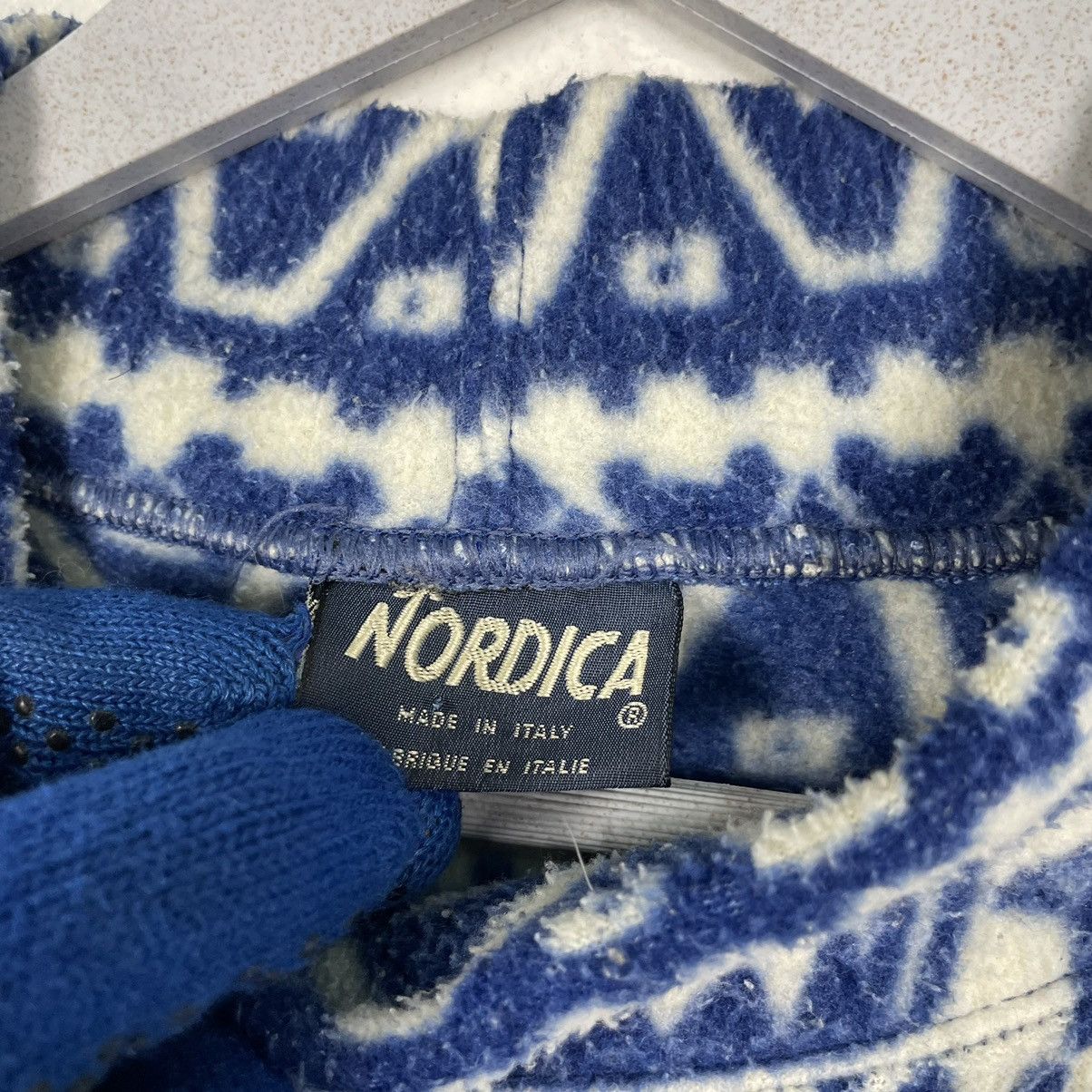 Japanese Brand × Native 💥NORDICA ITALY NATIVE ART MOTIVE FLEECE PULLOVER Size US L / EU 52-54 / 3 - 8 Thumbnail
