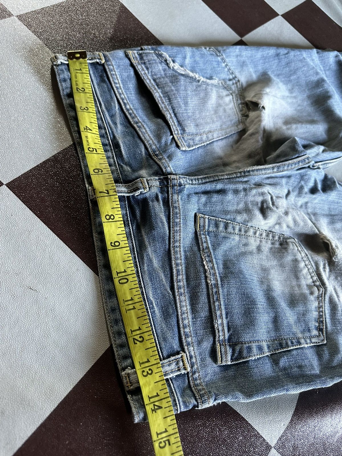 Vintage Johnbull patchworks blue denim jeans Size US 28 / EU 44 - 11 Thumbnail