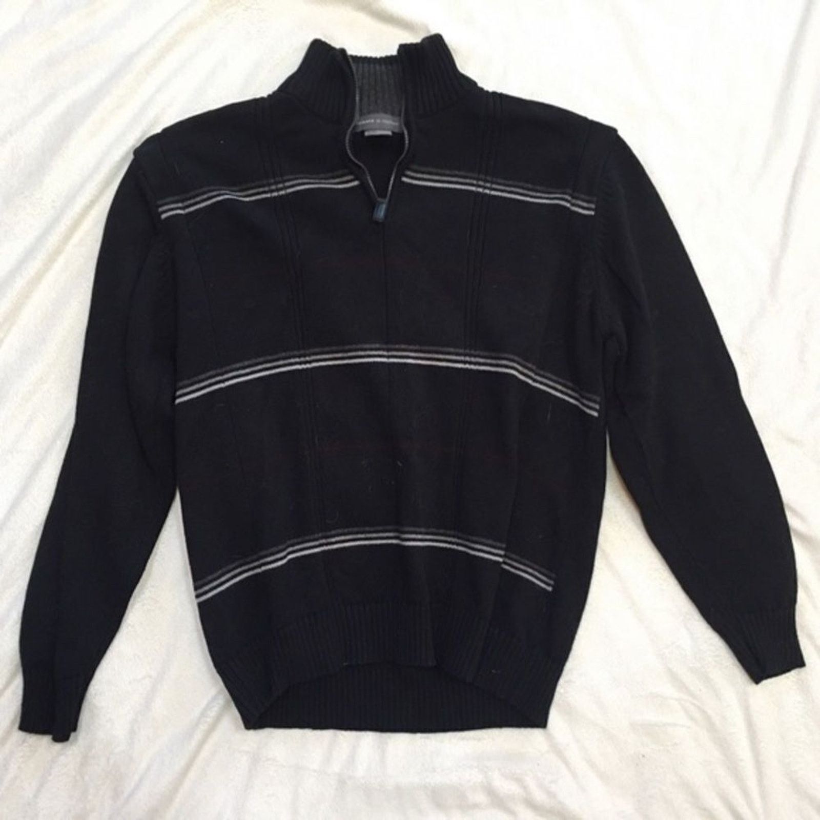 Tricots St. Raphael Tricots St. Raphael Striped Quarter Zip Sweater | Sz L Size US L / EU 52-54 / 3 - 2 Thumbnail