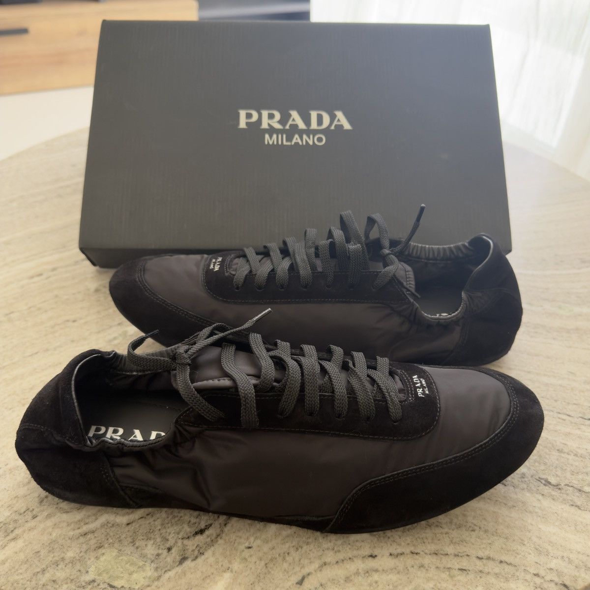 Prada Prada Collapse Re-Nylon/Suede Sneakers 🚫READ DESCRIPTION🚫 Size US 11 / EU 44 - 4 Thumbnail