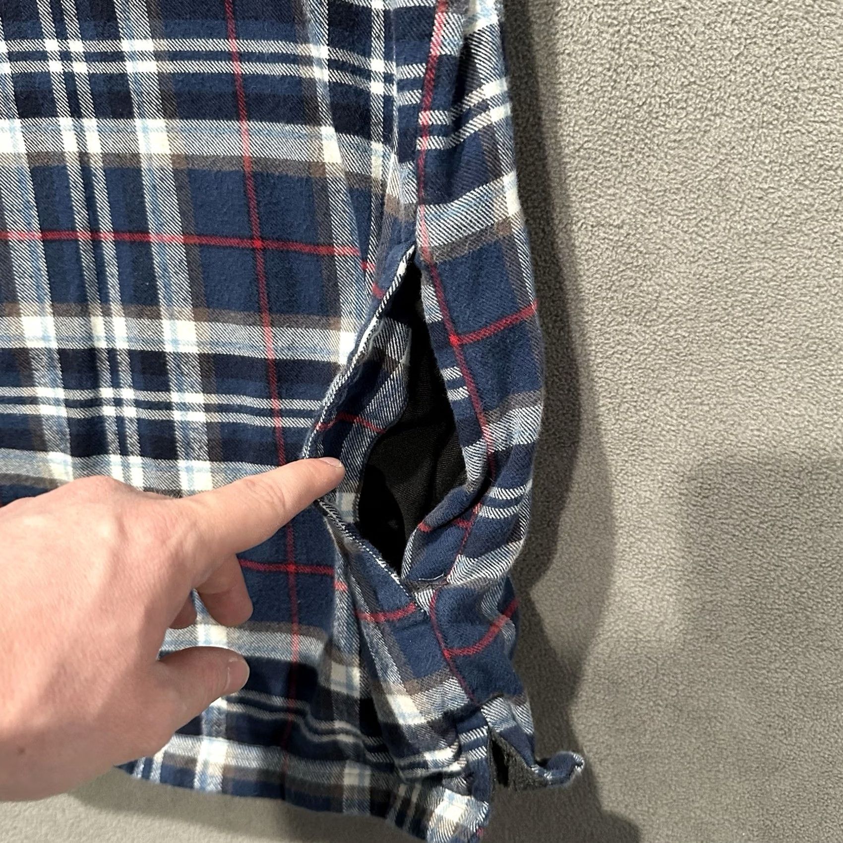 Vintage LL Bean Shirt Mens XL Blue Plaid Traditional Fit Fleece Lined Shacket Pockets Size US XL / EU 56 / 4 - 5 Thumbnail