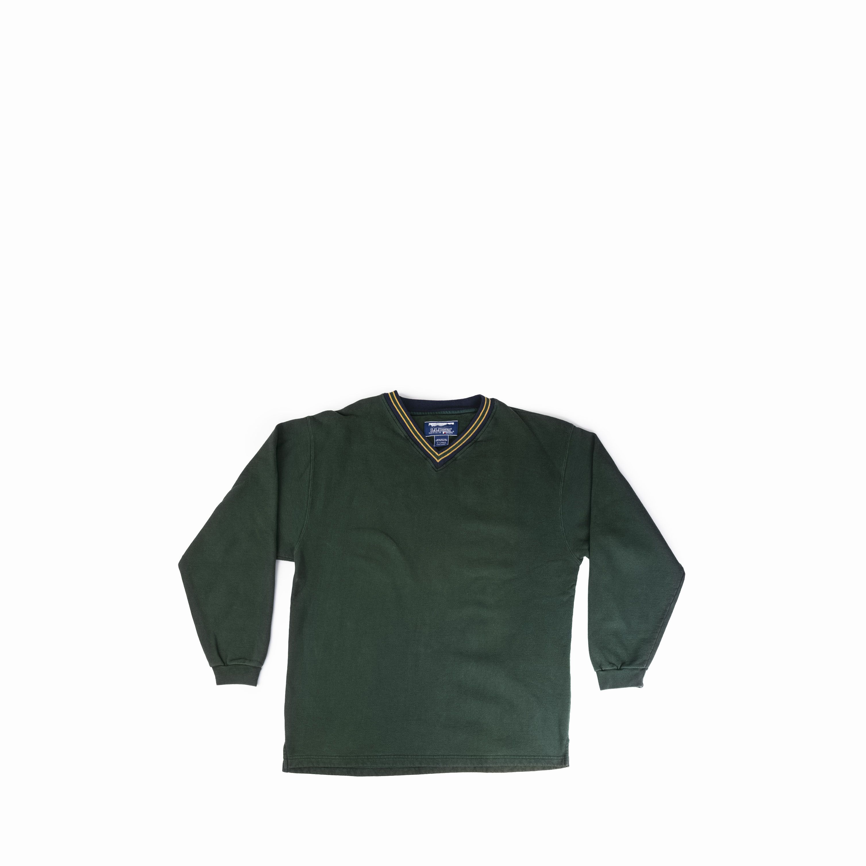 L.L. Bean Vintage 1990's L.L. Bean V Neck Crewneck Size US XL / EU 56 / 4 - 1 Thumbnail
