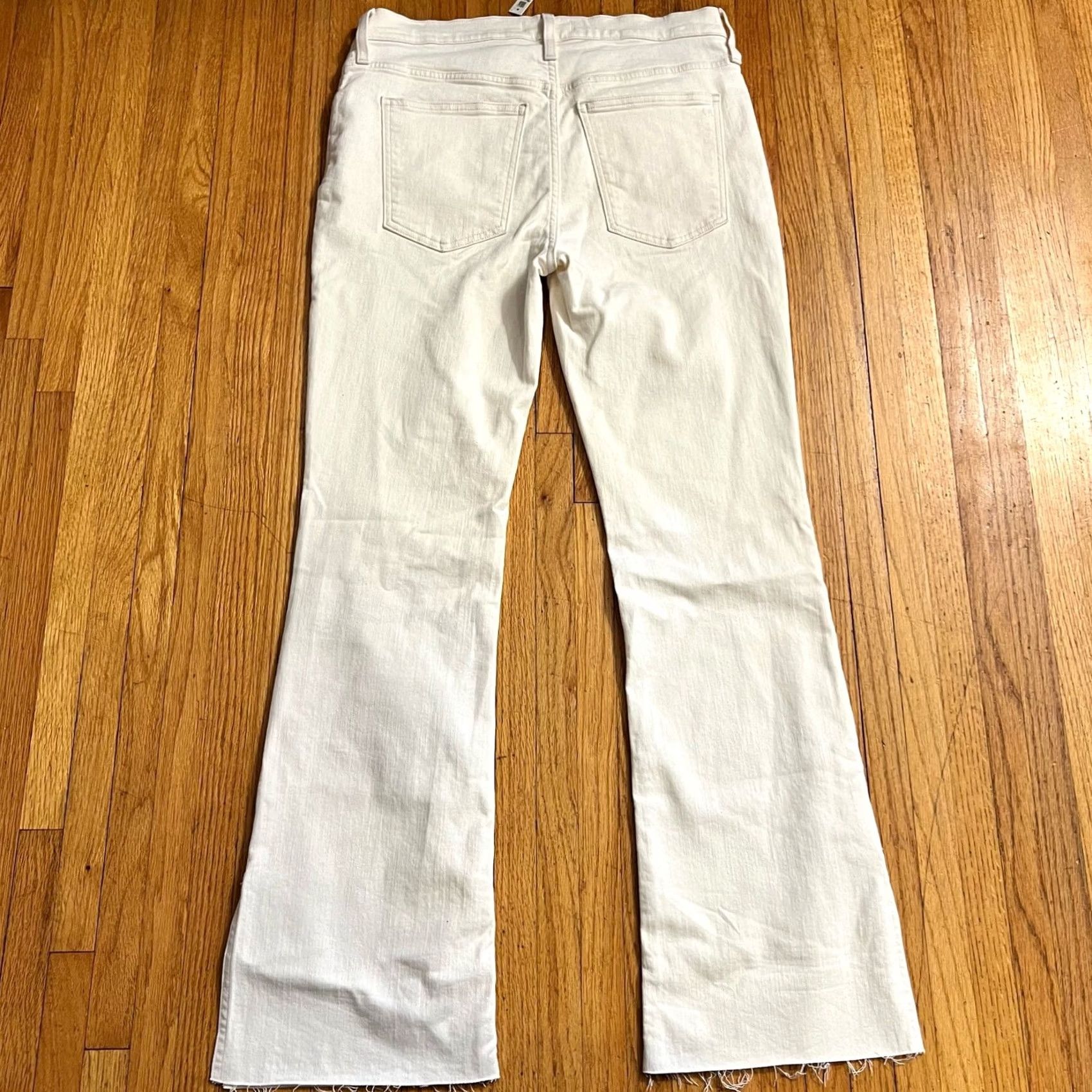 Madewell Madewell Jeans Women 30 Kick Out Full Length Straight Leg White Pants Size 30" / US 8 / IT 44 - 4 Thumbnail