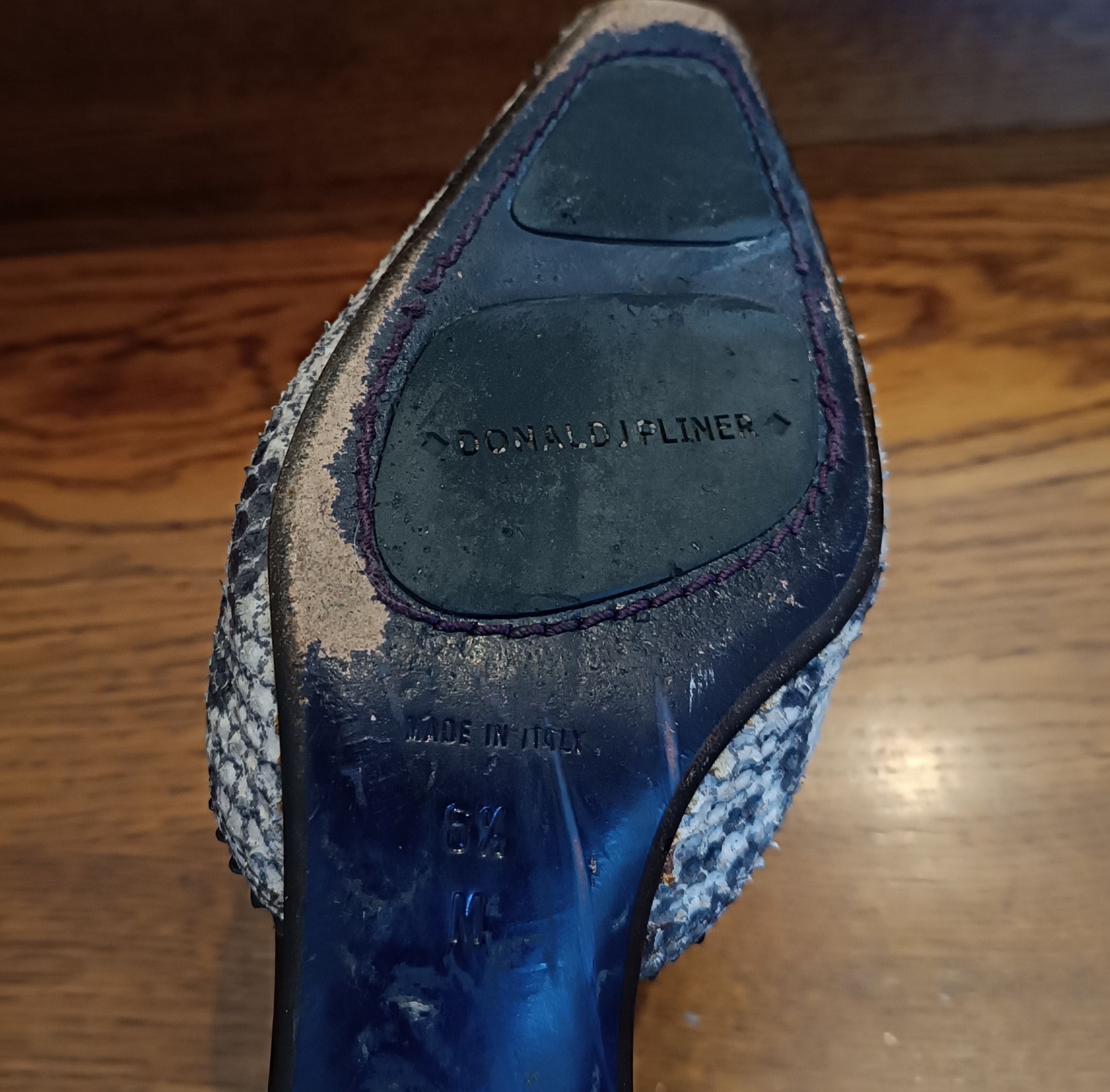 Donald Pliner × Leather Luxury Mules Donald J Pliner Couture Leather Moira Vintage Size US 9 / IT 39 - 8 Thumbnail