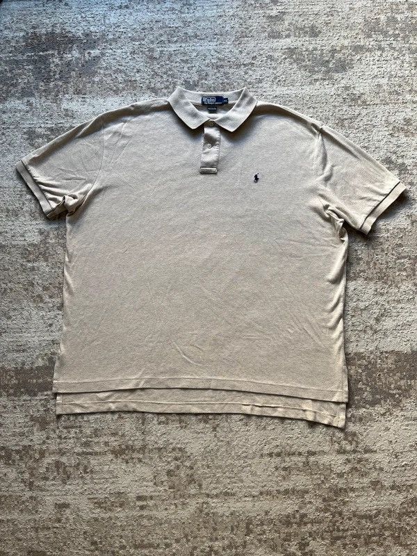 Polo Ralph Lauren Polo Ralph Lauren Sz XL Beige Polo Shirt Small Pony Size US XL / EU 56 / 4 - 1 Thumbnail