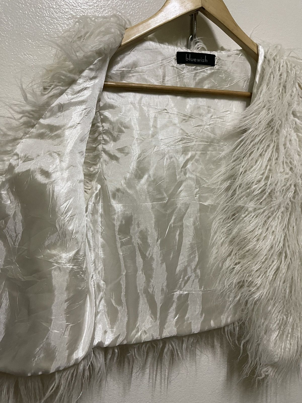 Japanese Brand Bluewish Faux Fur Vest Size S / US 4 / IT 40 - 5 Thumbnail