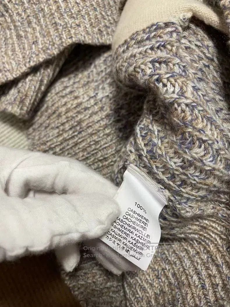 Loro Piana BC23 Men's Colorblock Cashmere Zip Cardigan. Size US XL / EU 56 / 4 - 3 Thumbnail