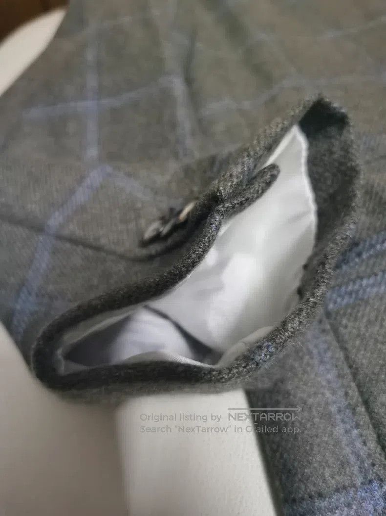Brioni Brioni Thick Winter Pure Cashmere Windowpane Pattern Suit Size US L / EU 52-54 / 3 - 8 Thumbnail
