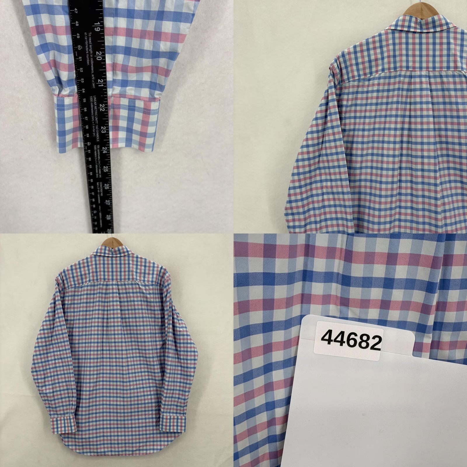 Vineyard Vines Vineyard Vines Shirt Mens Medium Blue Pink Check Performance Classic Fit Tucker Shirt Long Sleeve Button-Up Size US M / EU 48-50 / 2 - 8 Thumbnail