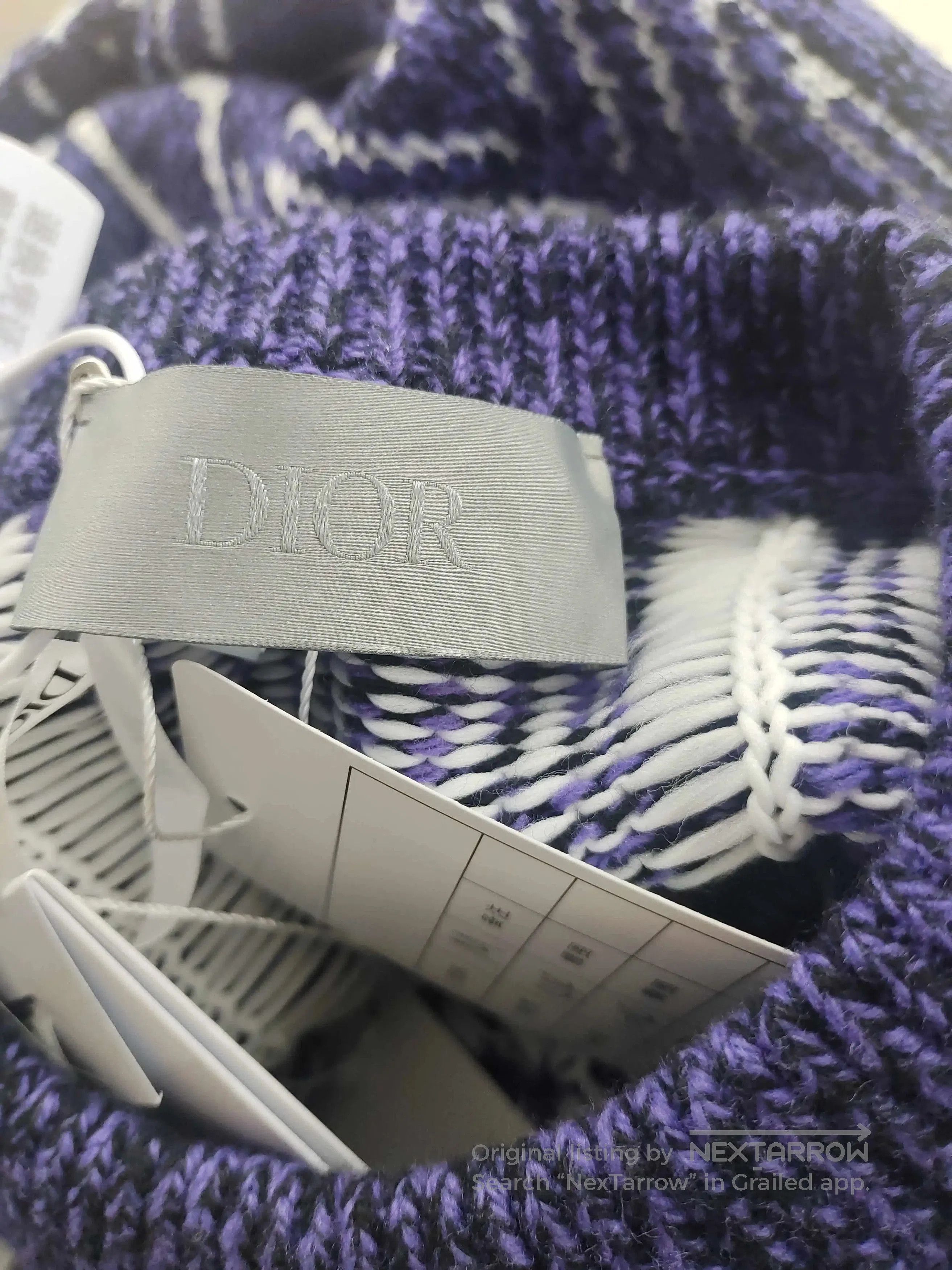Dior dior purple diamond patterned crewneck sweater. Size US M / EU 48-50 / 2 - 3 Thumbnail
