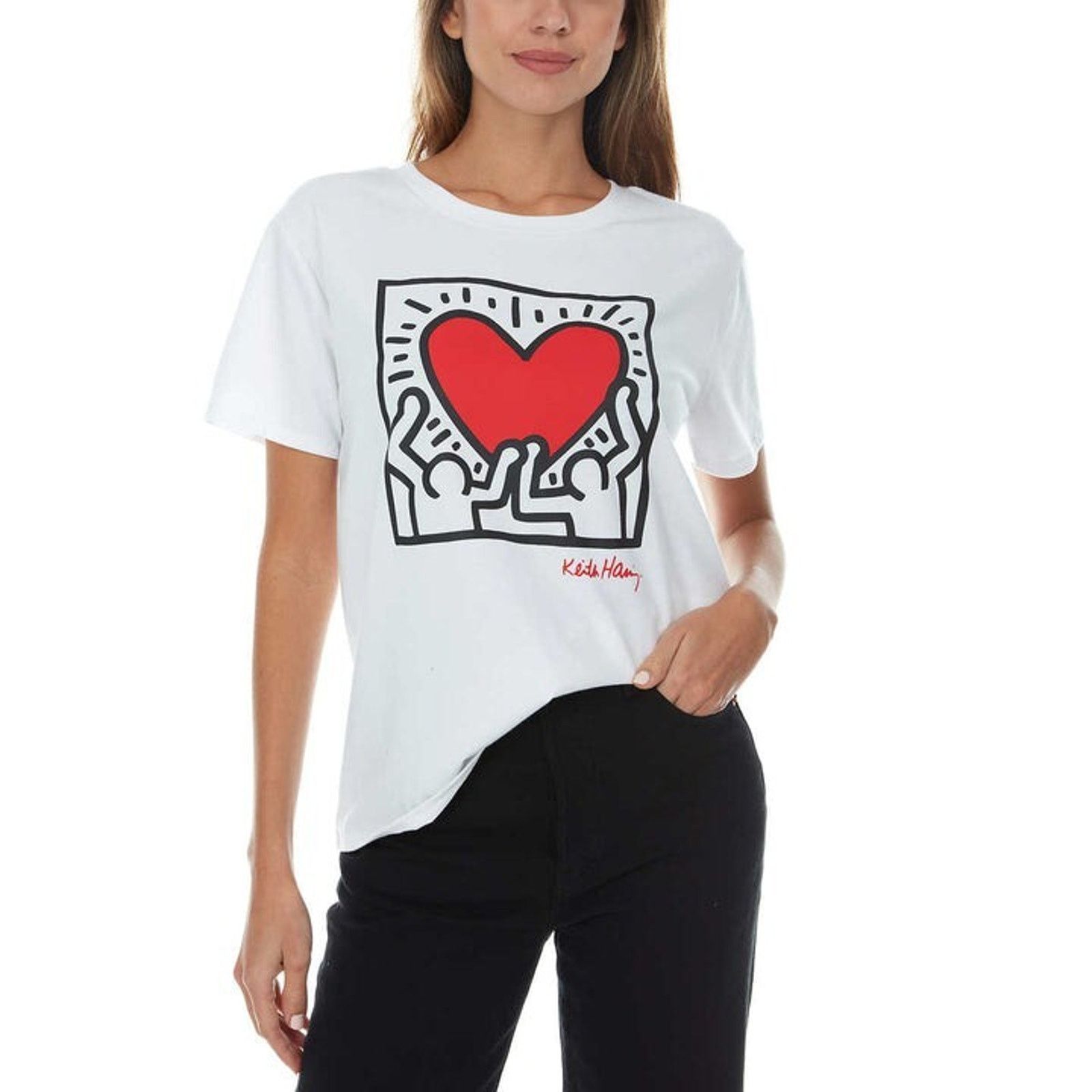 Keith Haring Keith Haring Women Short Sleeve Length T-Shirt S A000830 Size S / US 4 / IT 40 - 1 Thumbnail