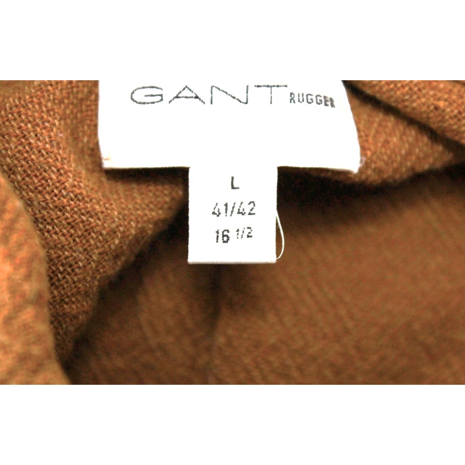 Gant GANT Rugger Shirt Men's Large Flannel Button-Up Brown Pattern Size US L / EU 52-54 / 3 - 7 Thumbnail