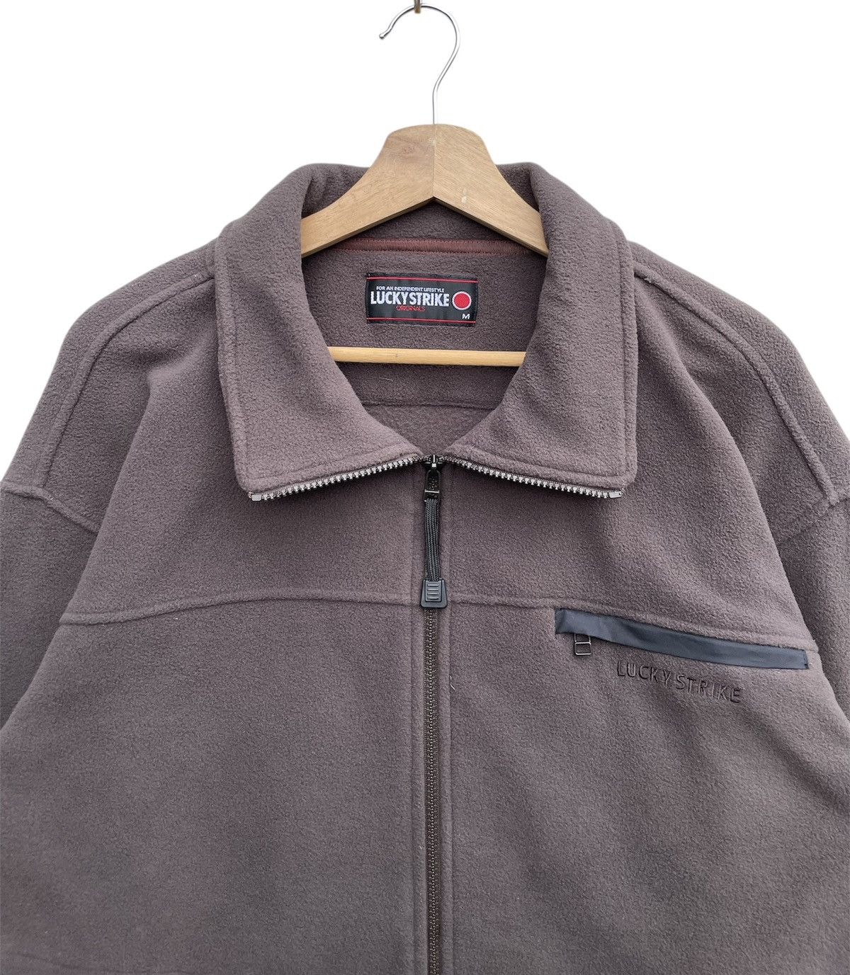 Vintage 🔥Accept Binding Offer🔥 Lucky Strike Fleece Jacket Size US M / EU 48-50 / 2 - 3 Thumbnail